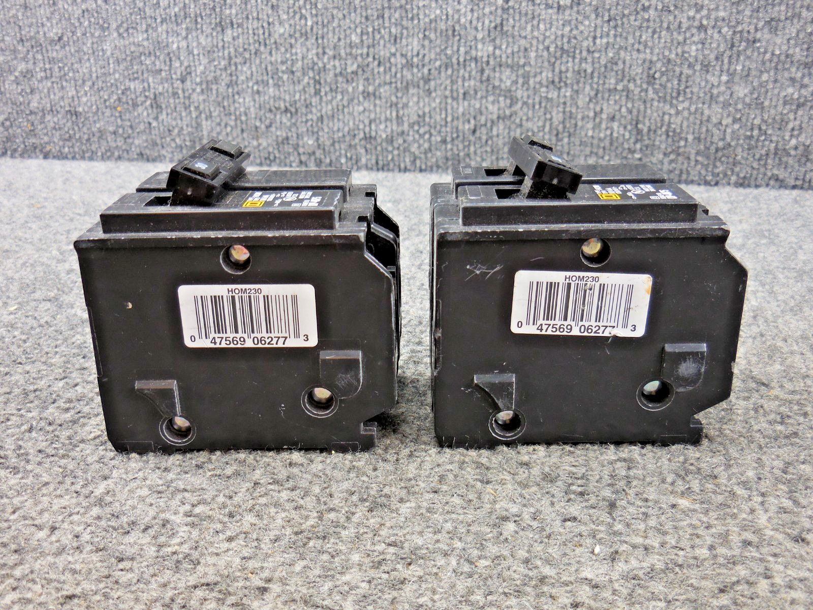 Lot of (2) Unused Square D HOM230 30 amp 2 Pole Circuit Breaker