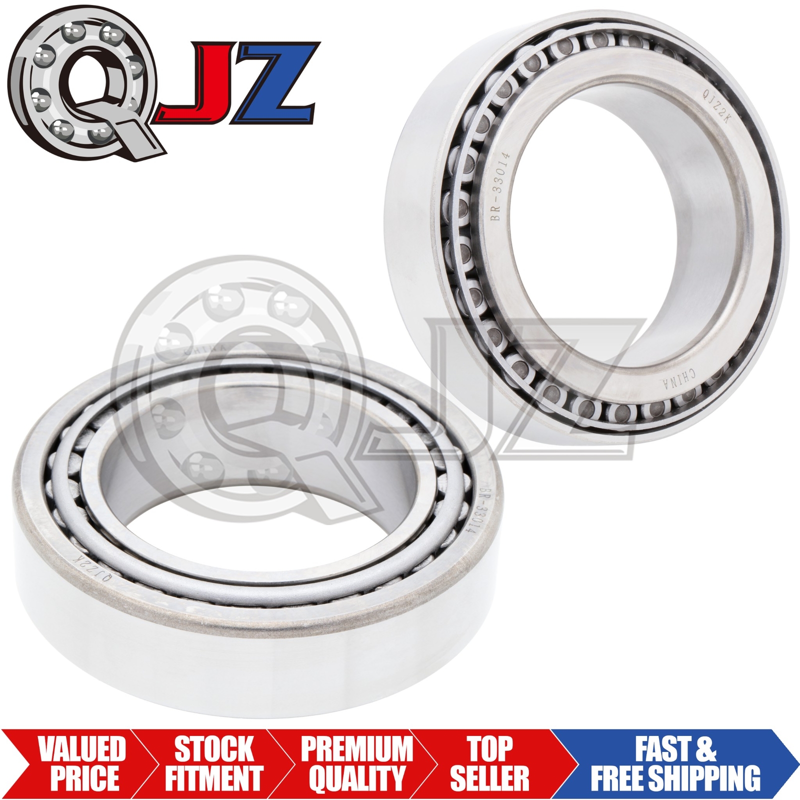 [2-Sets] New BR-33014 Tapered Roller Bearing Set [2.76″ ID x 4.33″ OD x 1.22″ W]