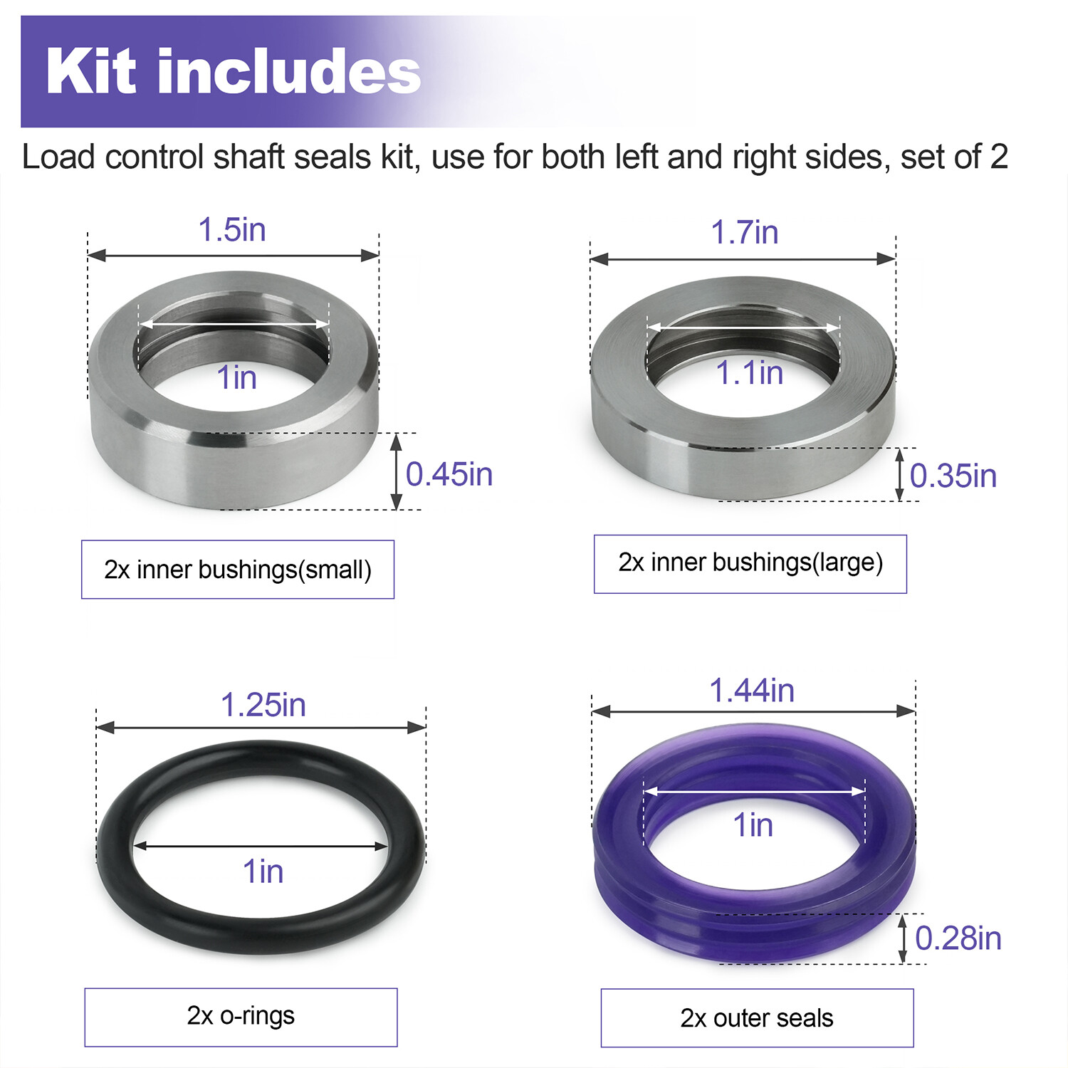 Load Control Shaft Seal For John Deere 2510 2520 3010 3020 4030