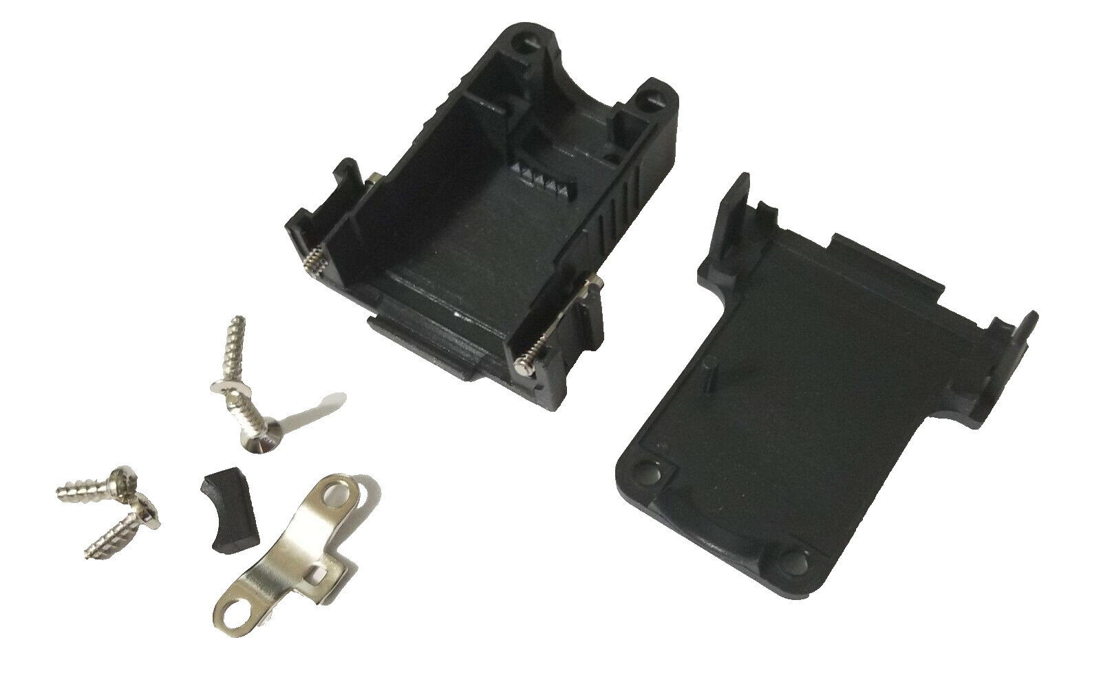 70 Conec 165X13379X DB15 D-Sub 2Piece Black Plastic Backshell Straight Entry NEW