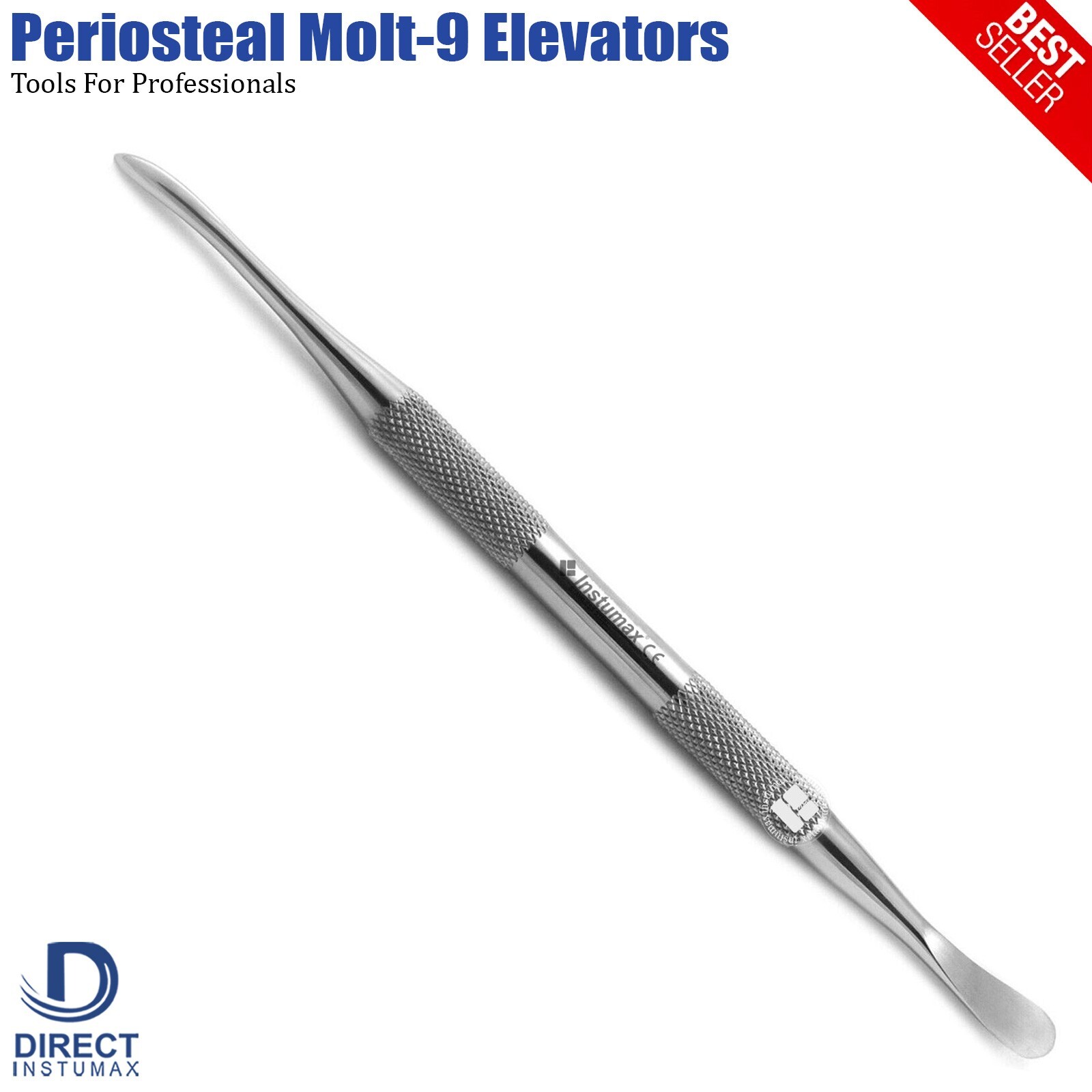 3 Pcs Periosteal Molt #9 Elevator Surgical Dental Instruments German Grade