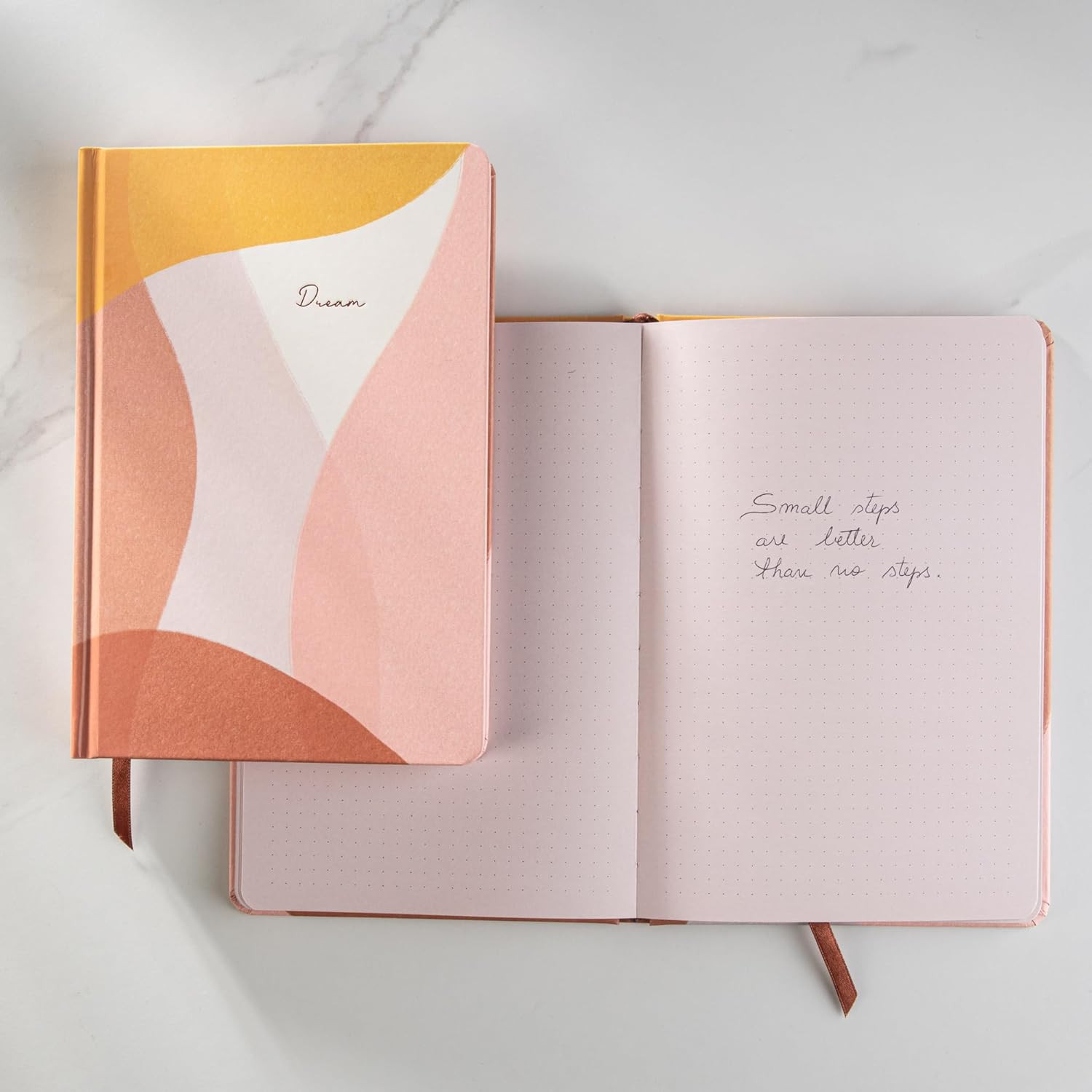 Hardcover Dotted Journal Notebook, Medium A5 (5.8 X 8.3 Inches), 192 Pages, Thic