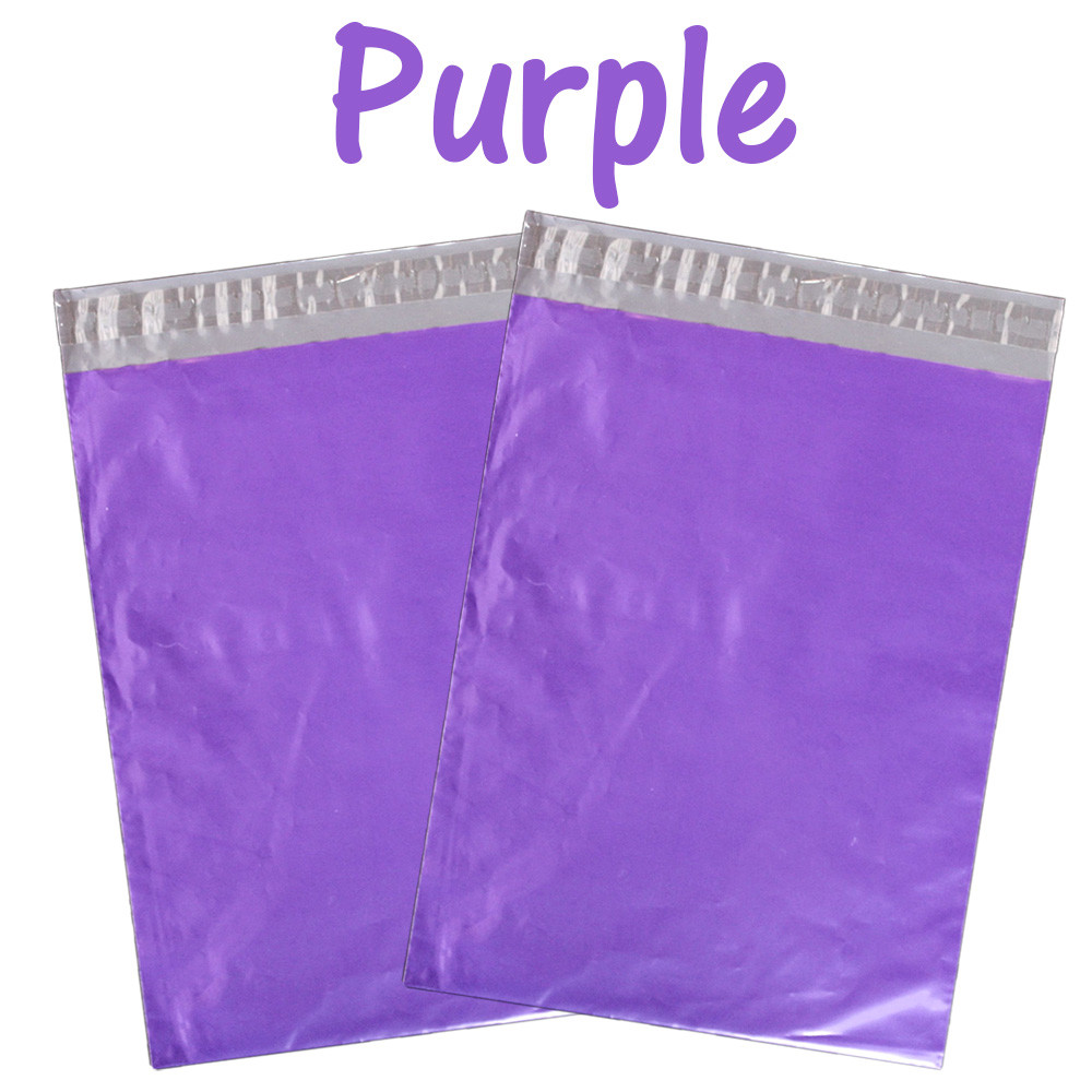 10×13″ Pink Teal Purple Blue Yellow Green Poly Mailers Flat Shipping Bags Combo