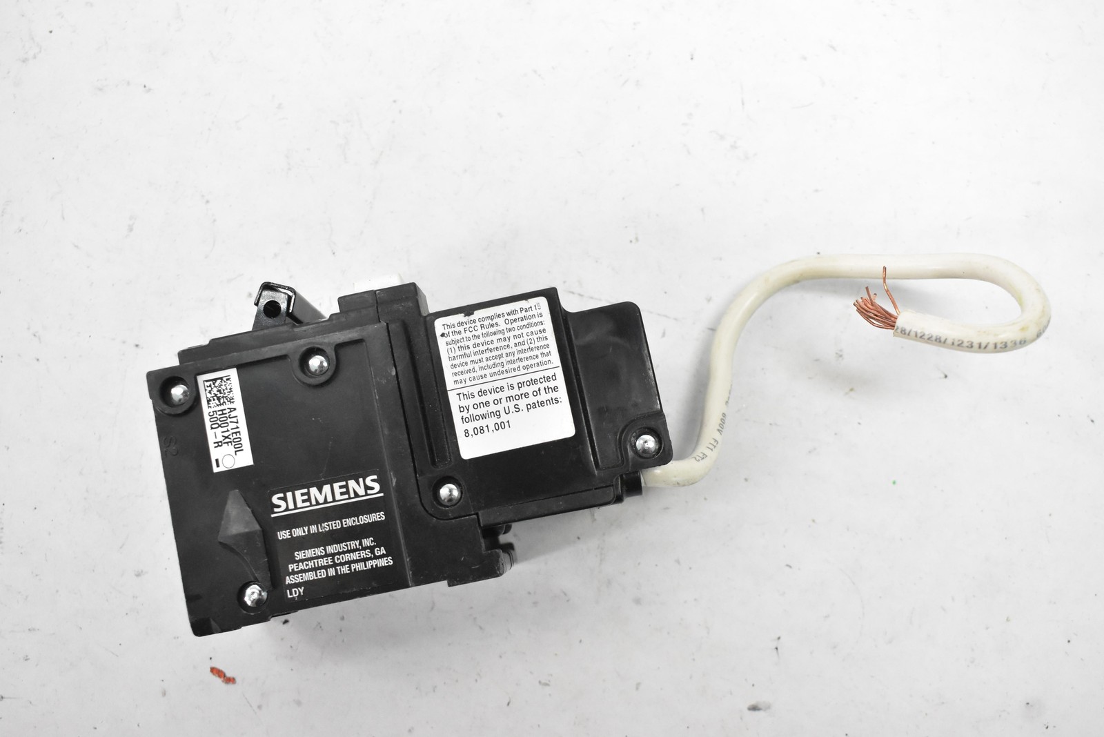Siemens QPF 50A 2-Pole Supplementary Protector 240V Black GFCI 50 Amp Rated