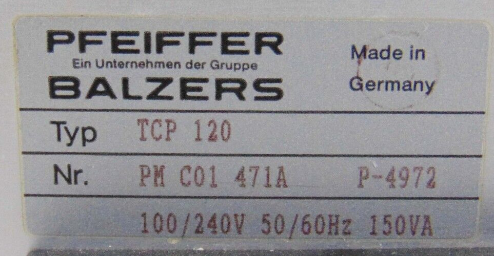 HiTek Power IP100/502/07 A1025900 Ion Pump Supply *used working