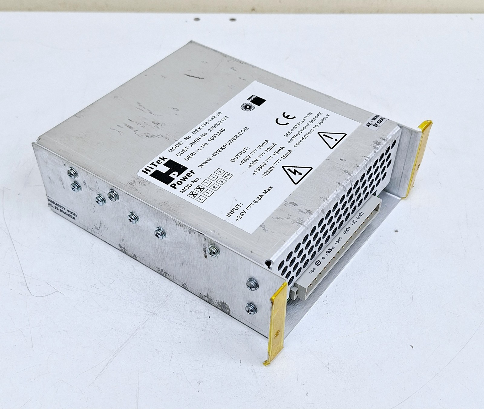 Waters Micromass MSK158-142-29 Hitek Power Supply