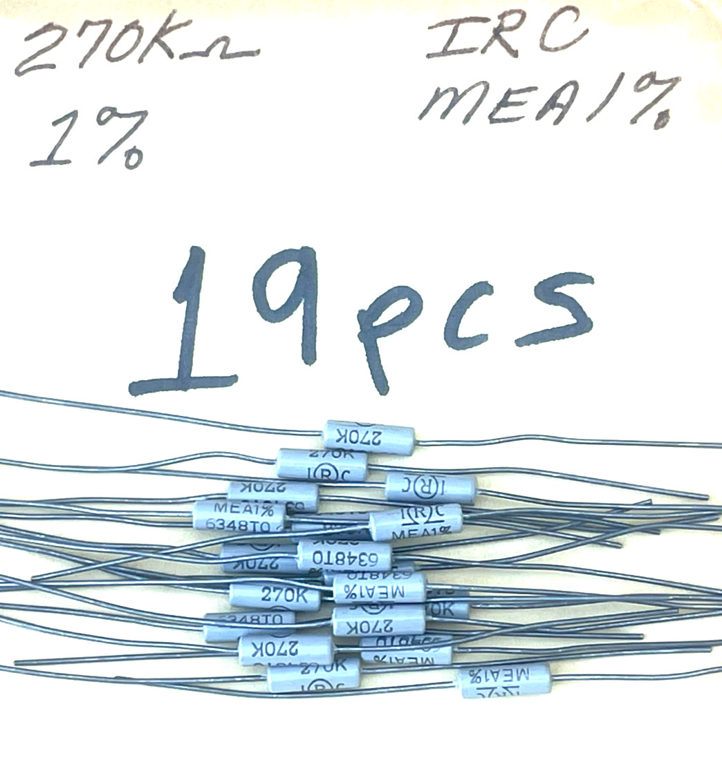 NOS IRC 270KΩ / MEA1% Resistors (Lot of 19)