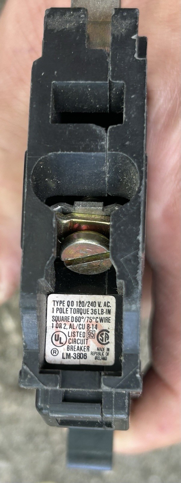 Square D QO130 30-Amp 30A Single-Pole 120V Circuit Breaker Tested Ships Same Day