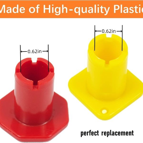Parking Brake and Trailer Air Supply Mv-3 Knob Yellow & Red Replace 298818 29881