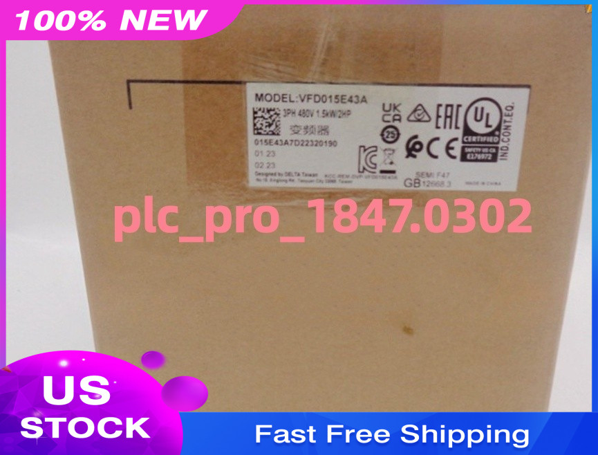 VFD015E43A 1PCS Brand New Delta VFD015E43A PLC Inverter Fast shipment