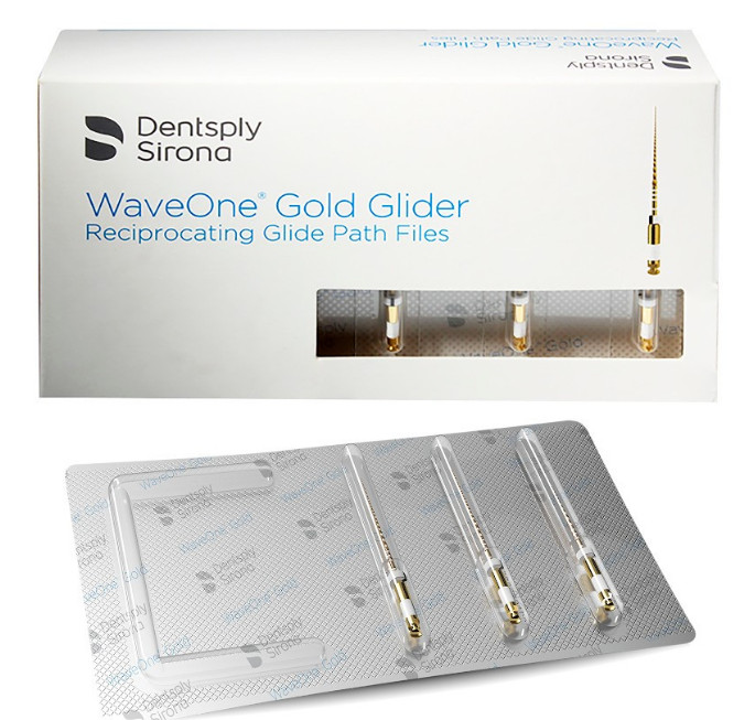 Waveone Gold Glider 21mm, 25mm, 31mm RECIPROCATING Glide Path File Dentsply 3/PK