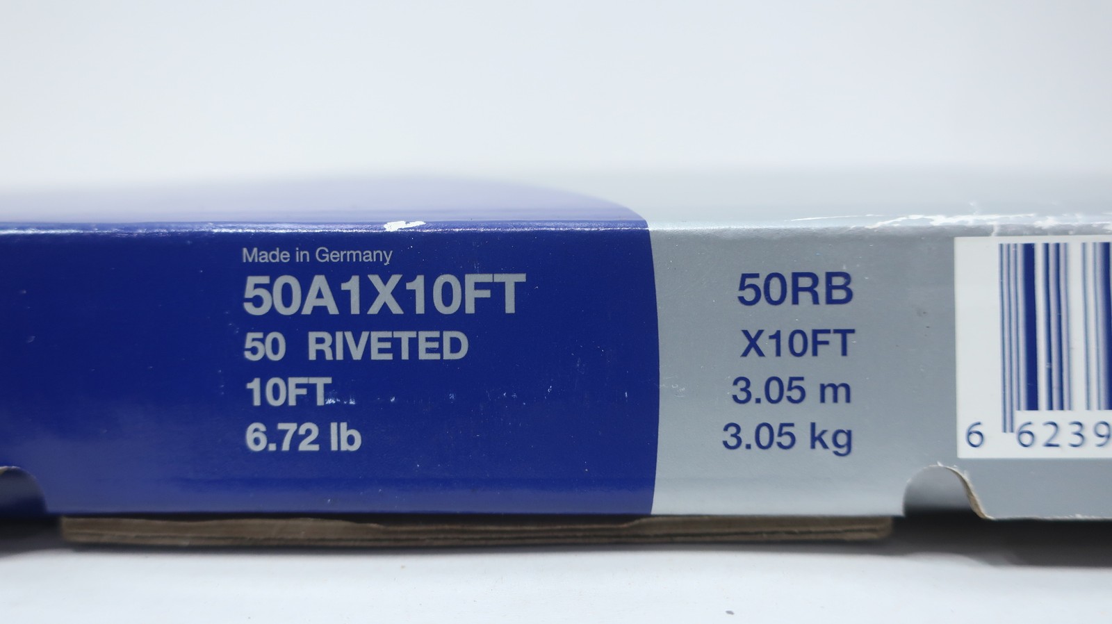 Renold 50A1X10FT Single Strand Riveted Roller Chain 10ft 5/8in
