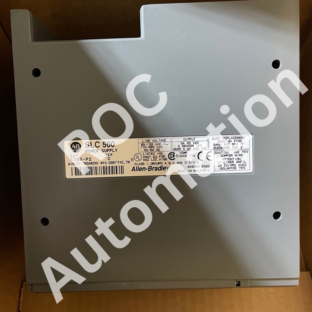 Surplus Pre-owned Allen Bradley 1746-P2 /C SLC 500 120/240VAC Power Supply