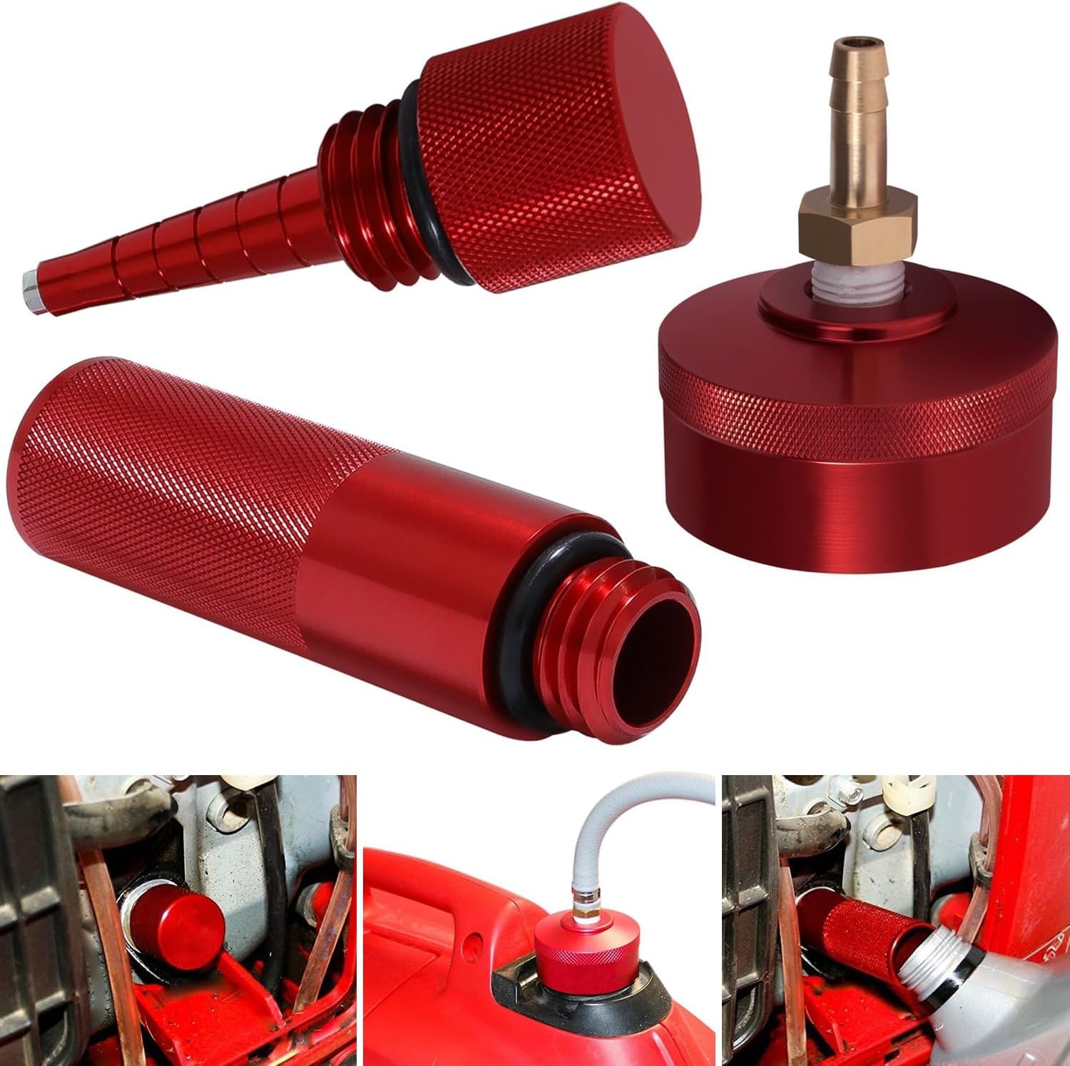 Extended Run Gas Cap & Mess-Free Oil Kit for Honda EU2200i w/Magnetic Dipstick