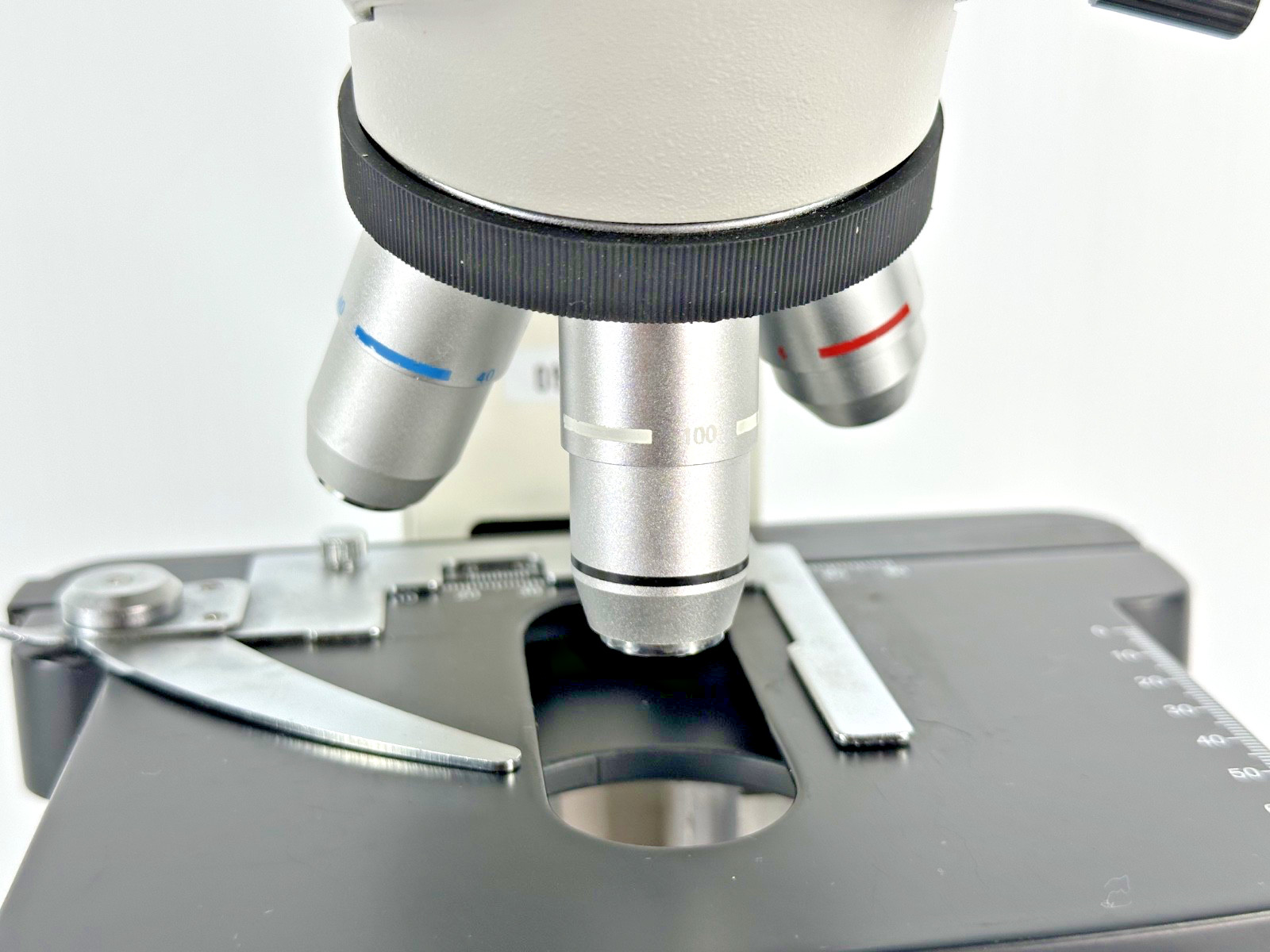 Unbranded Compound Laboratory Microscope Body 4x 10x 40x 100x Objectives Parts