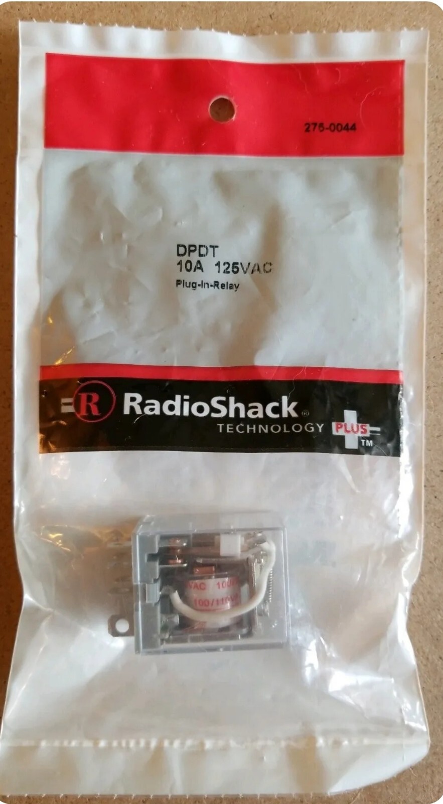 NEW! RadioShack DPDT 10A 125VAC Plug-In Relay 275-0044 2750044 *FREE SHIPPING*