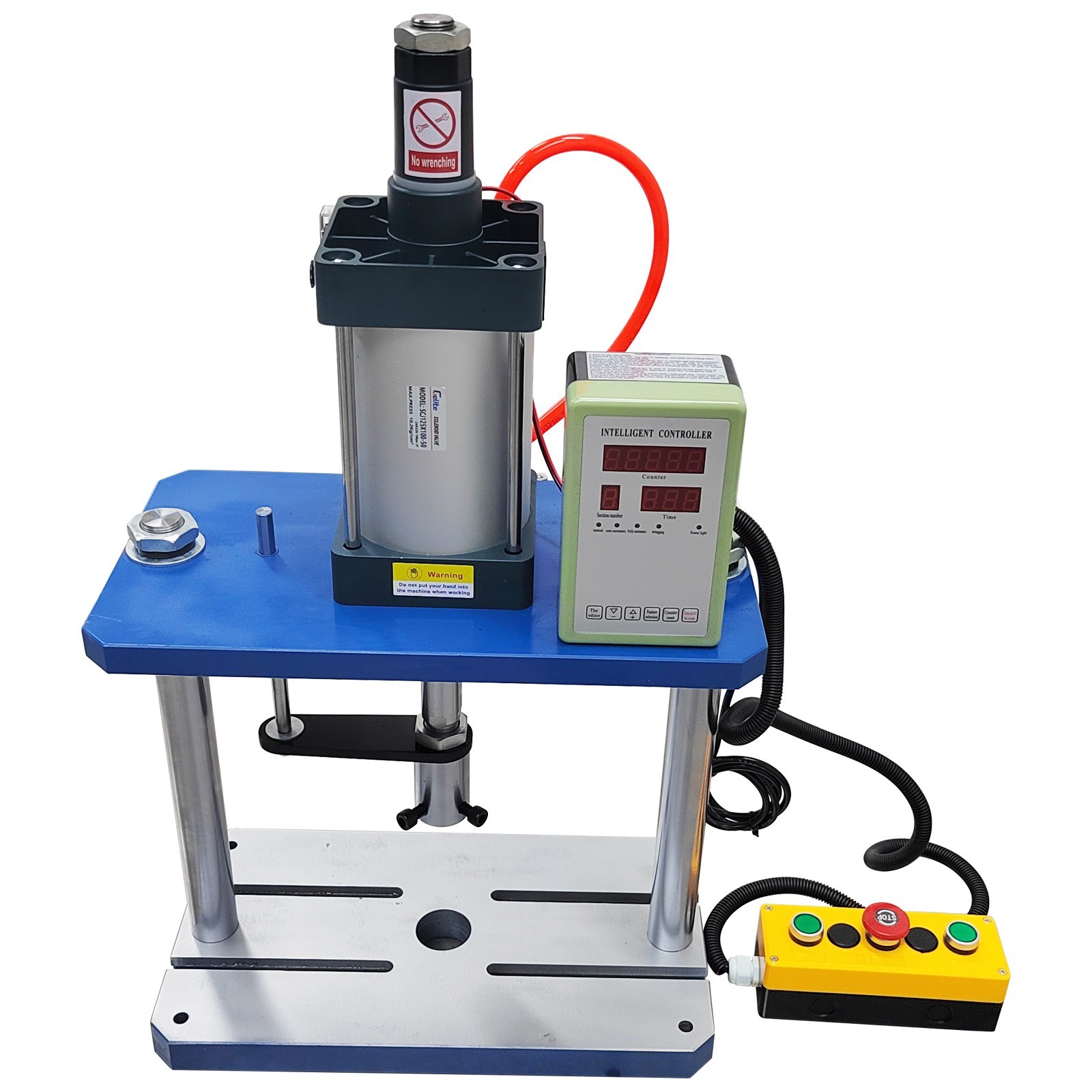 Pneumatic Punch Machine Punch Press controller 110V 1763lbs 3.9-1.9in Two Column
