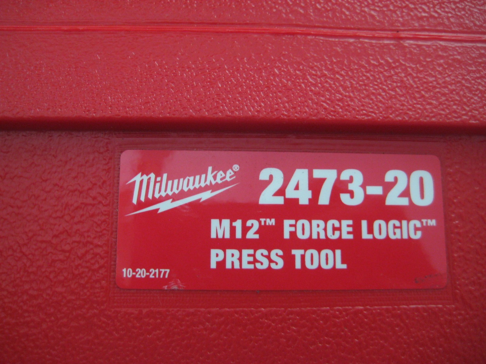 Milwaukee 2473-20 M12 Force Logic Press Tool Carrying Case only