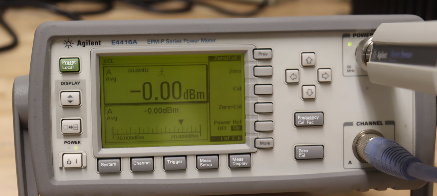 Keysight E4416A Peak/Aver Power Meter w/E9323A Sensor 50MHz-6GHz, 5MHz BW, QTY
