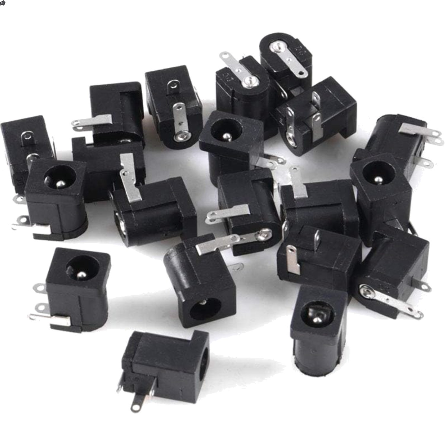 20pcs 3 Pin DC Power Connector PCB Mount Female Plug Jack DC005 5.5×2.1mm