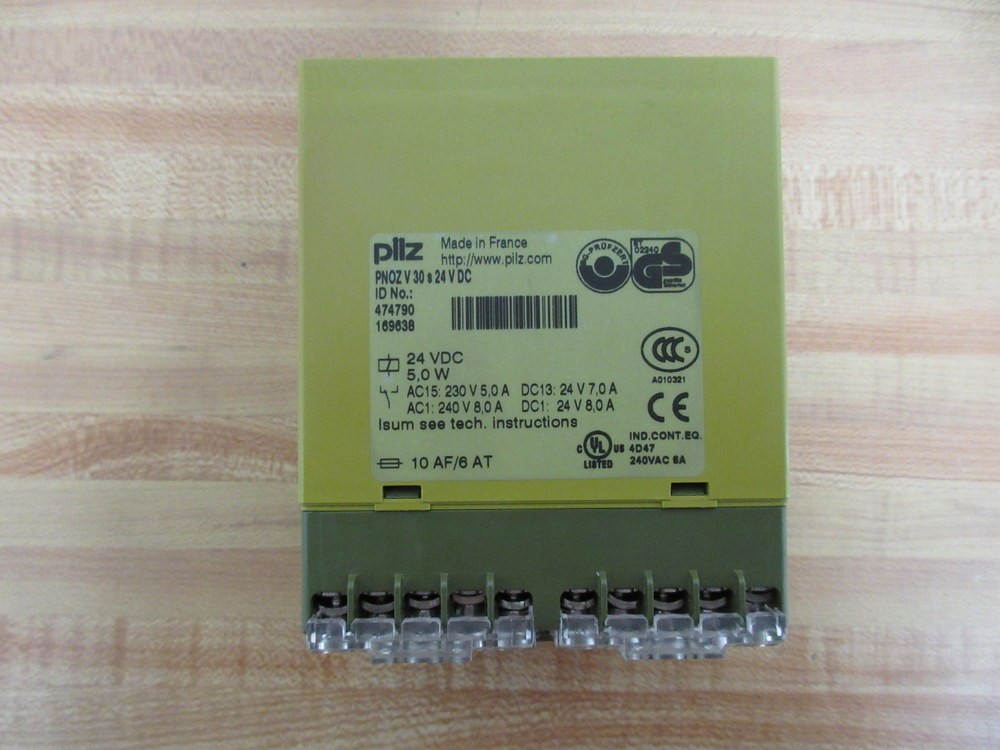 Pilz PNOZ V 30S 24 VDC 47490 Safety Relay PNOZV30S24VDC47490 (Pack of 10)