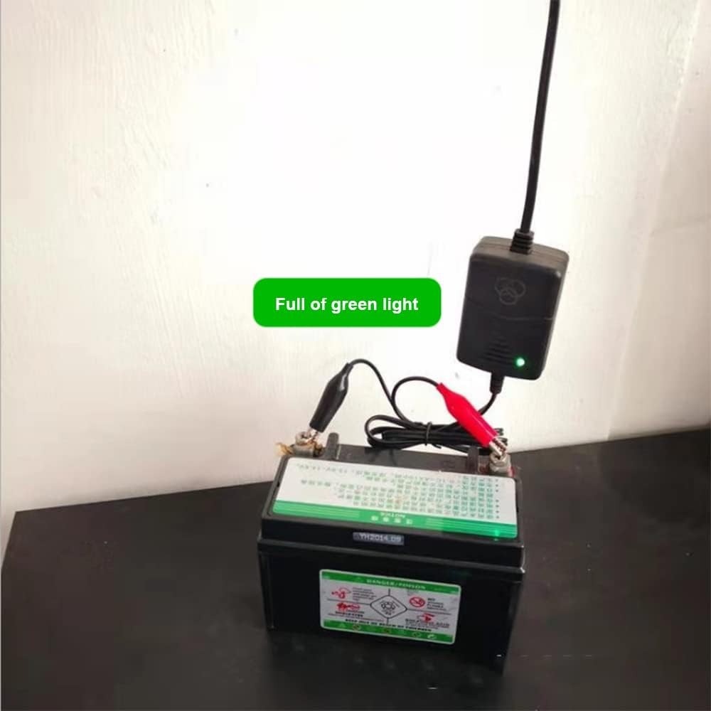 12V Sealed Lead Acid Battery Charger with Short Circuit Protection, 100-240V AC