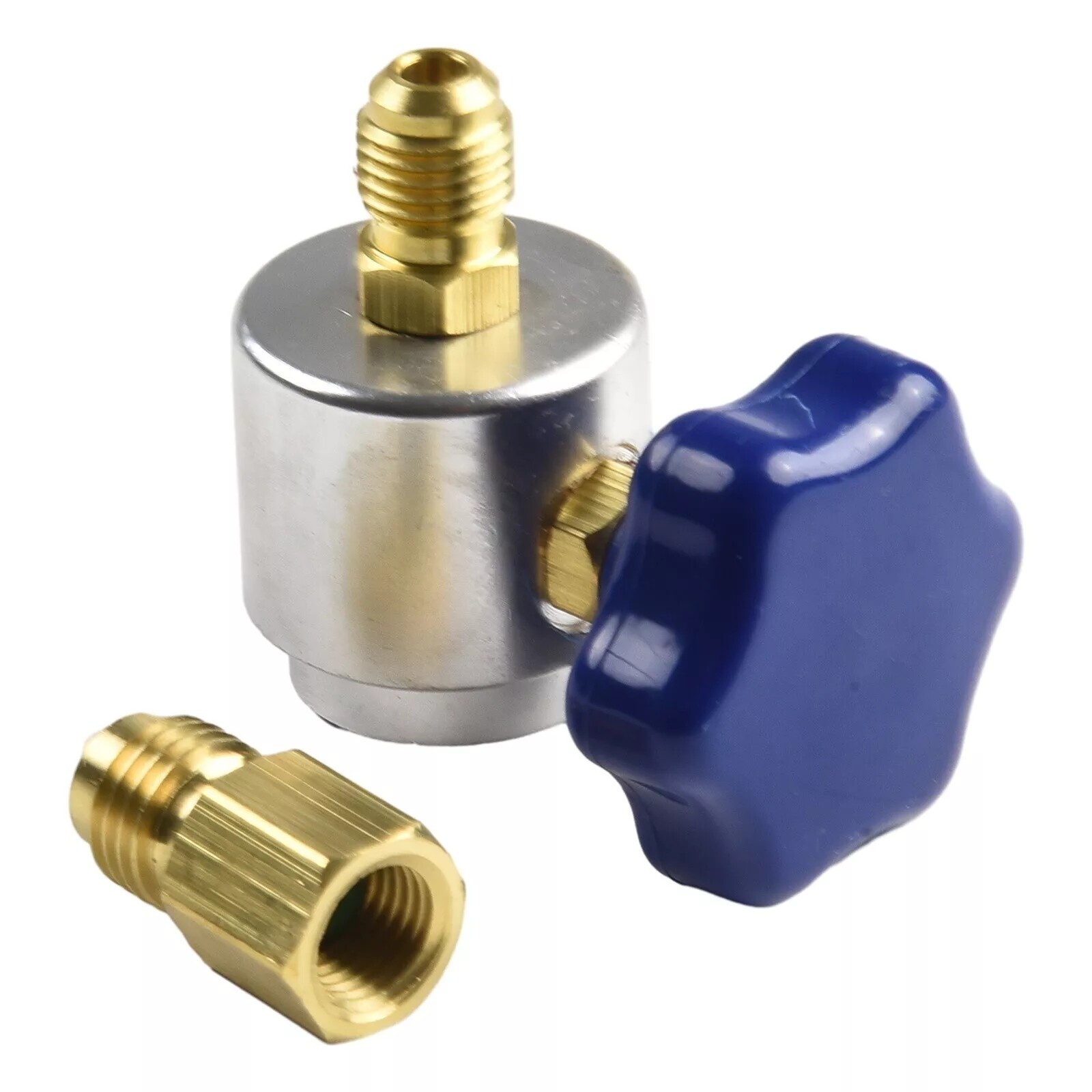 Self Sealing R134A Can Tap Valve Adapter For A/C Charging Hose Convertor US