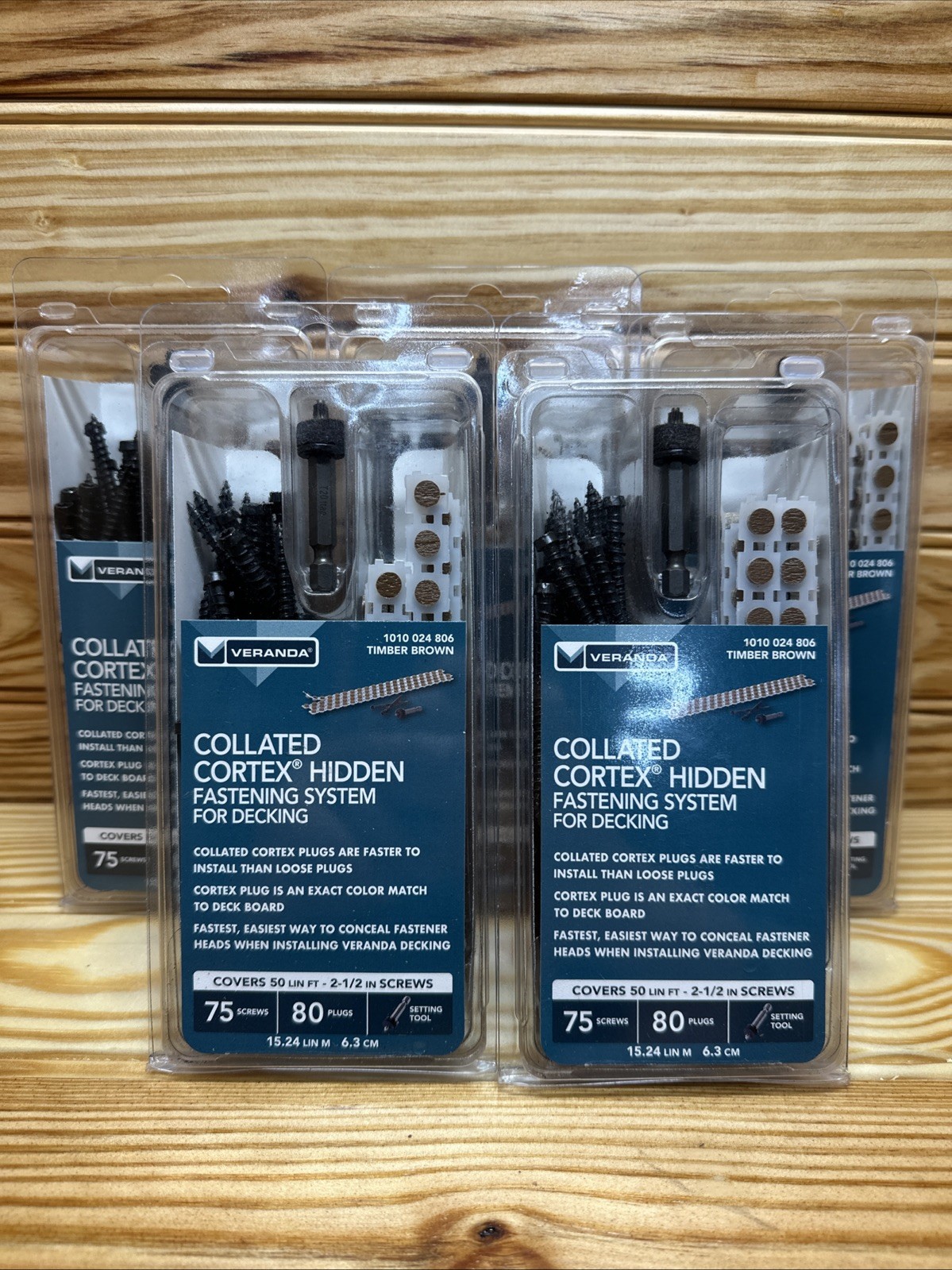 FASTENMASTER 2-1/2″ COLLATED CORTEX FASTENING SYSTEM VERANDA DECK TIMBER BROWN