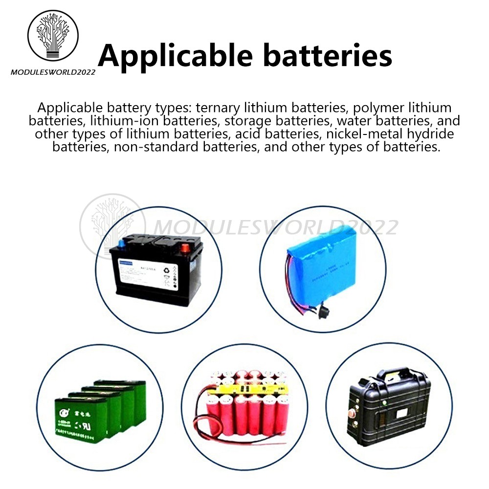 LCD Digital Battery Level Indicator Voltage Power Percentage Temperature Display