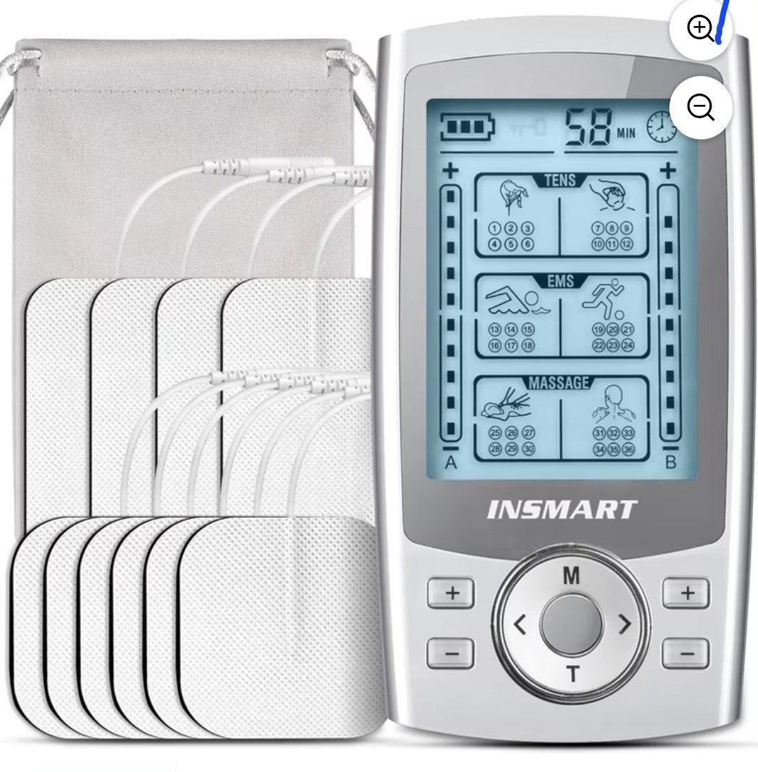 INSMART TENS EMS Unit Rechargeable Muscle Stimulator ( Massager)