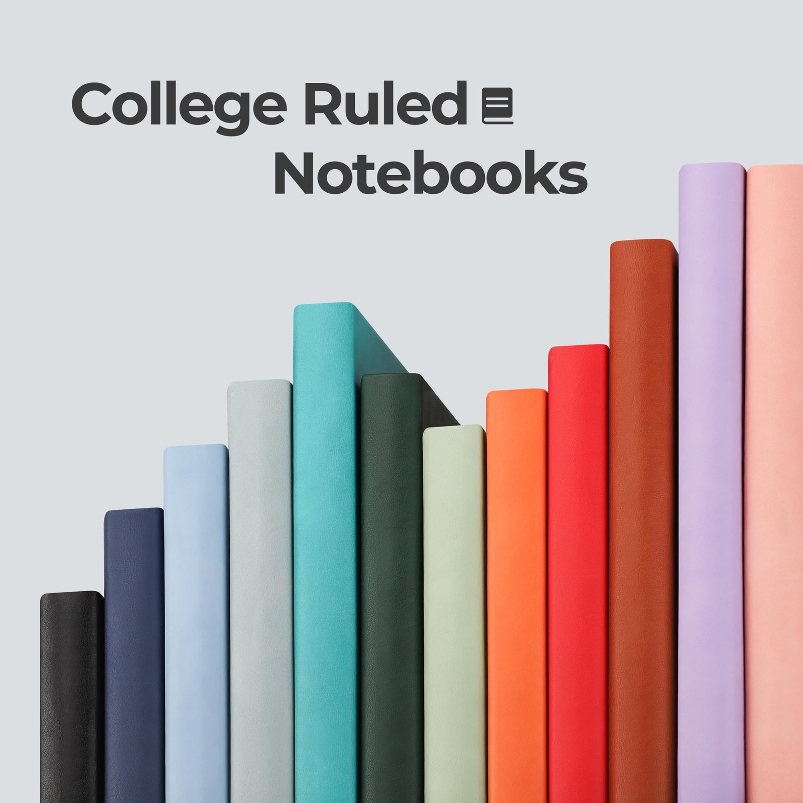 RETTACY Lined Journal Notebook, 96 Numbered 8.5 × 11 inches, Dark Green