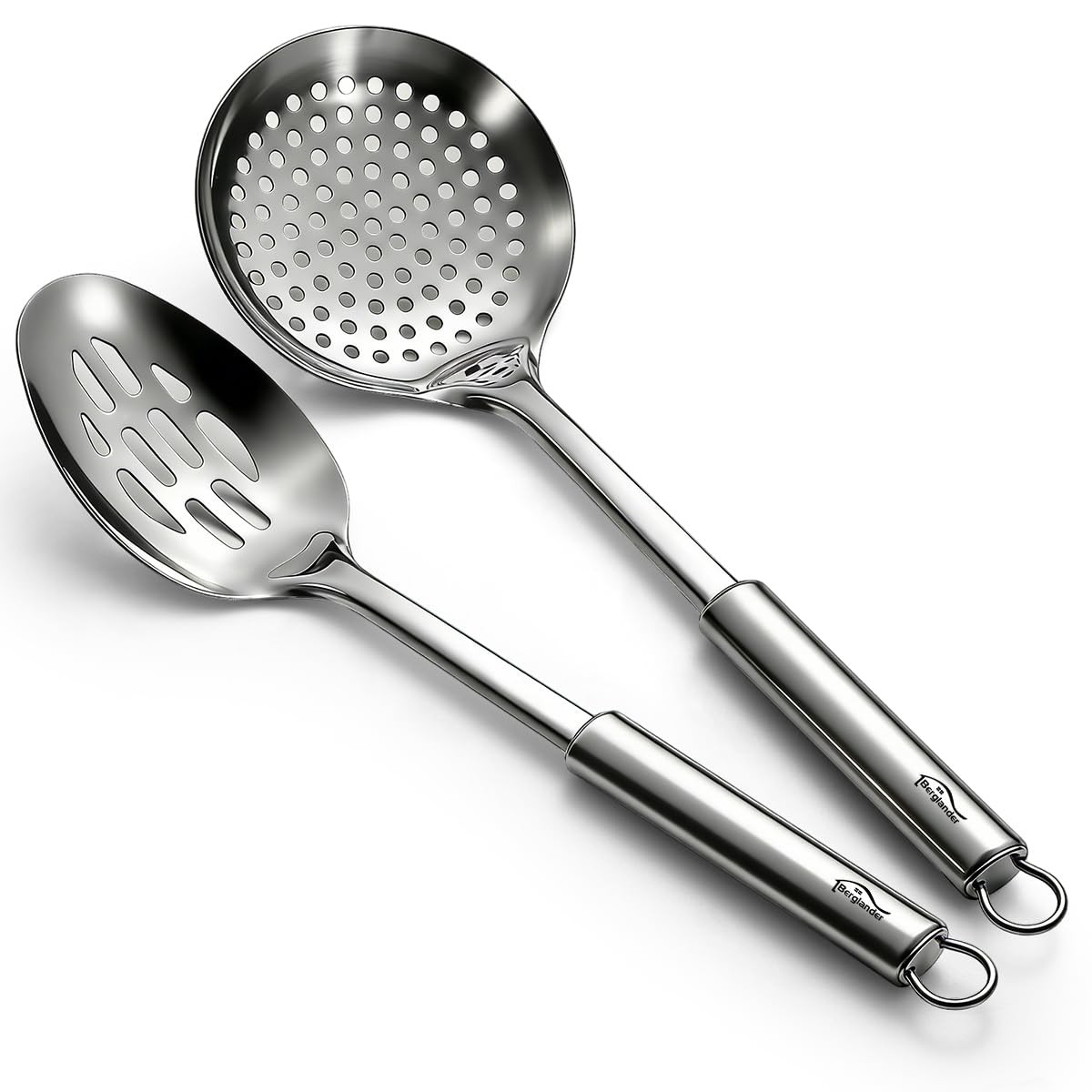 Berglander Kitchen Skimmer 13 Inches (Each Utensil), Stainless Steel Silver