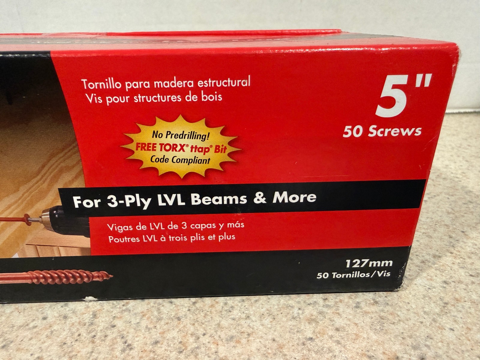 FastenMaster FMFL005-50 FlatLOK Flat Head Structural Wood Screws 5 in.