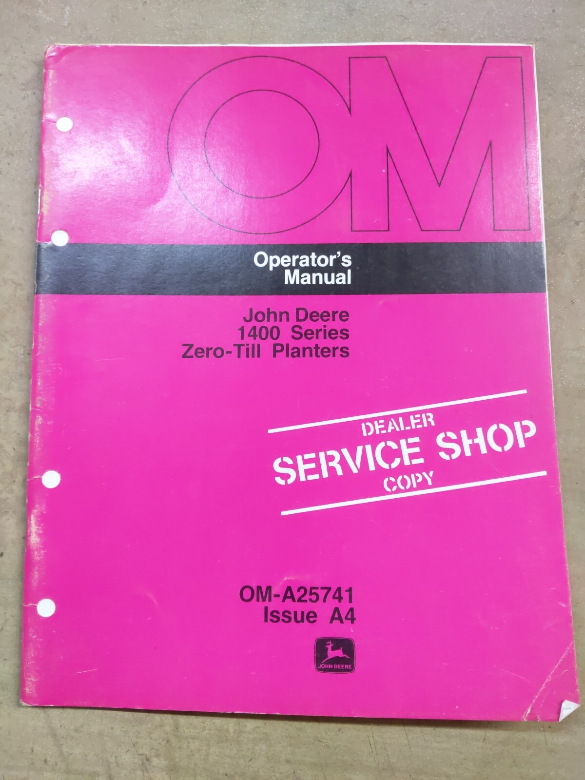 John Deere 1400 Series Zero-Till Planters Operators Manual, OM-A25741