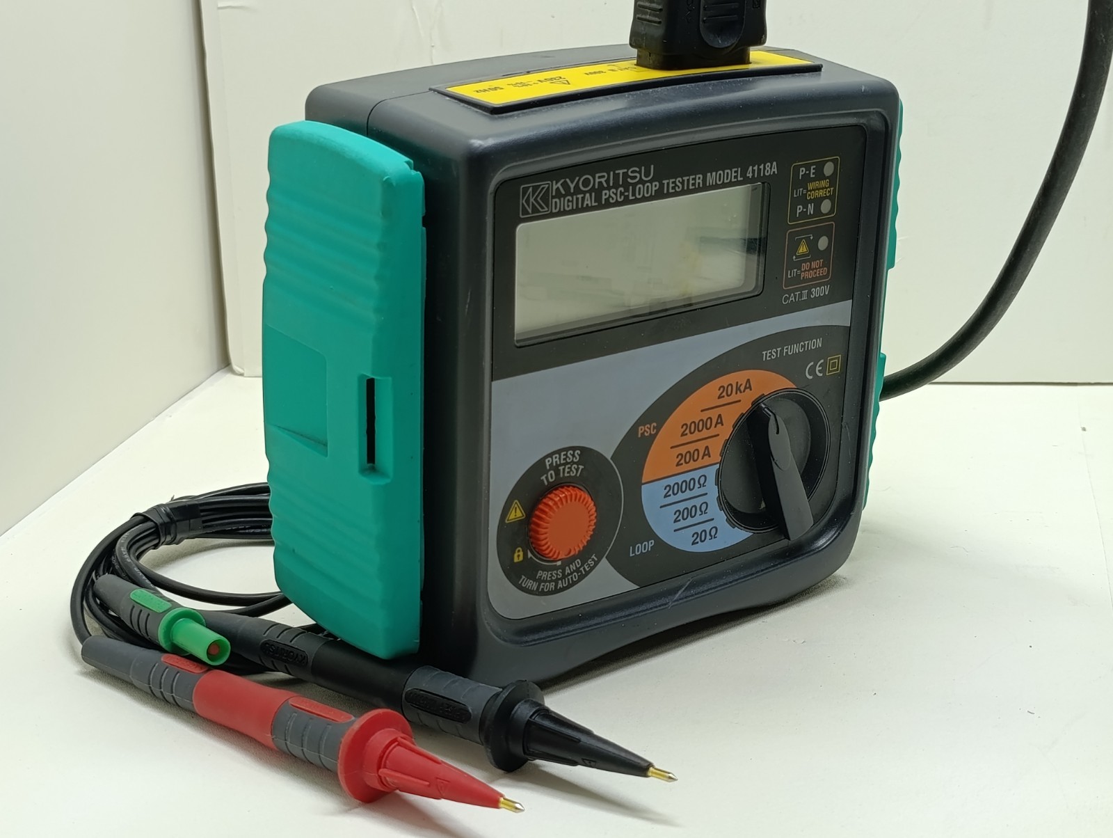 Kyoritsu Digital PSC Loop Tester Model 4118A 20kA 2000 Fault Impedance Meter
