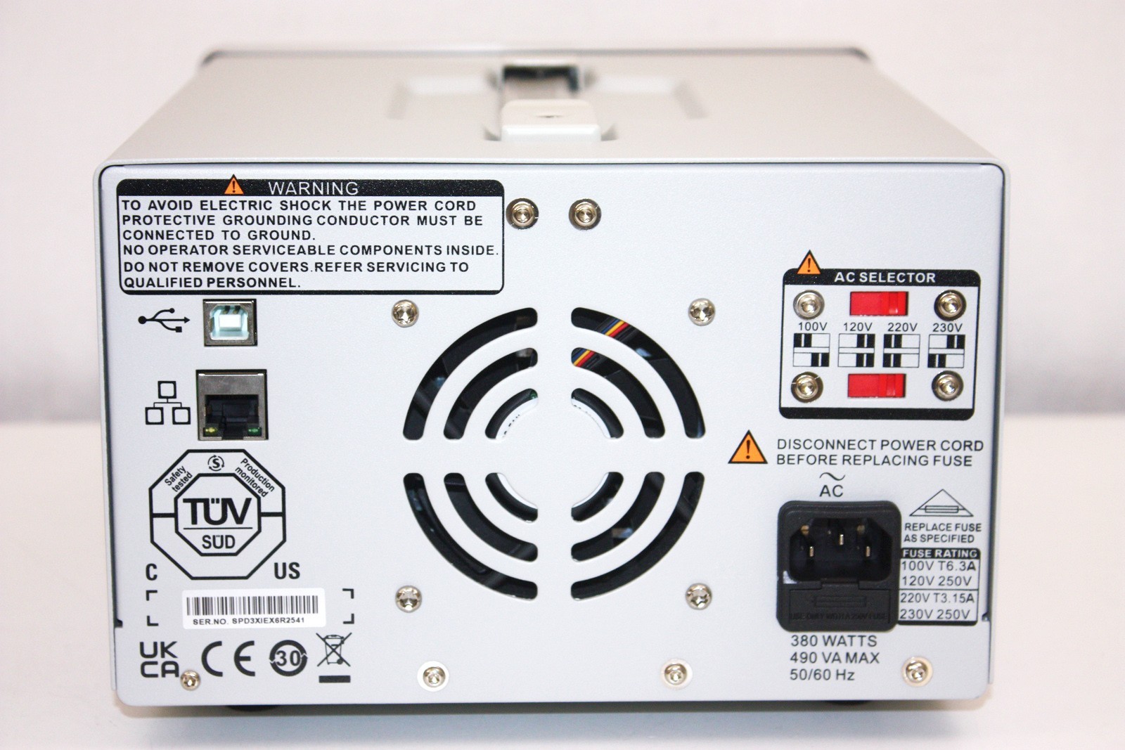 Siglent SPD3303X-E Programmable DC Power Supply, LCD, 2x: 0-32V, 1x: 2.5,3.3,5V