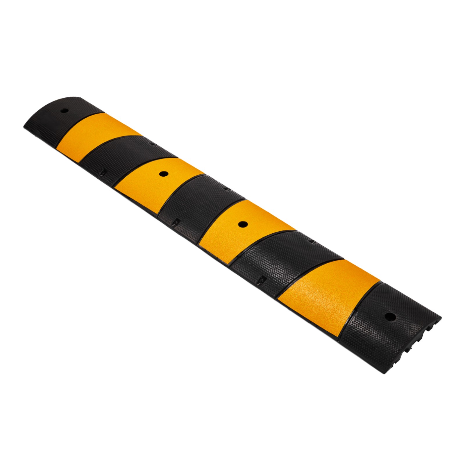 2pcs 72″ Rubber Speed Bump 2 Channel Portable Heavy Duty Speed Hump 22000Lbs