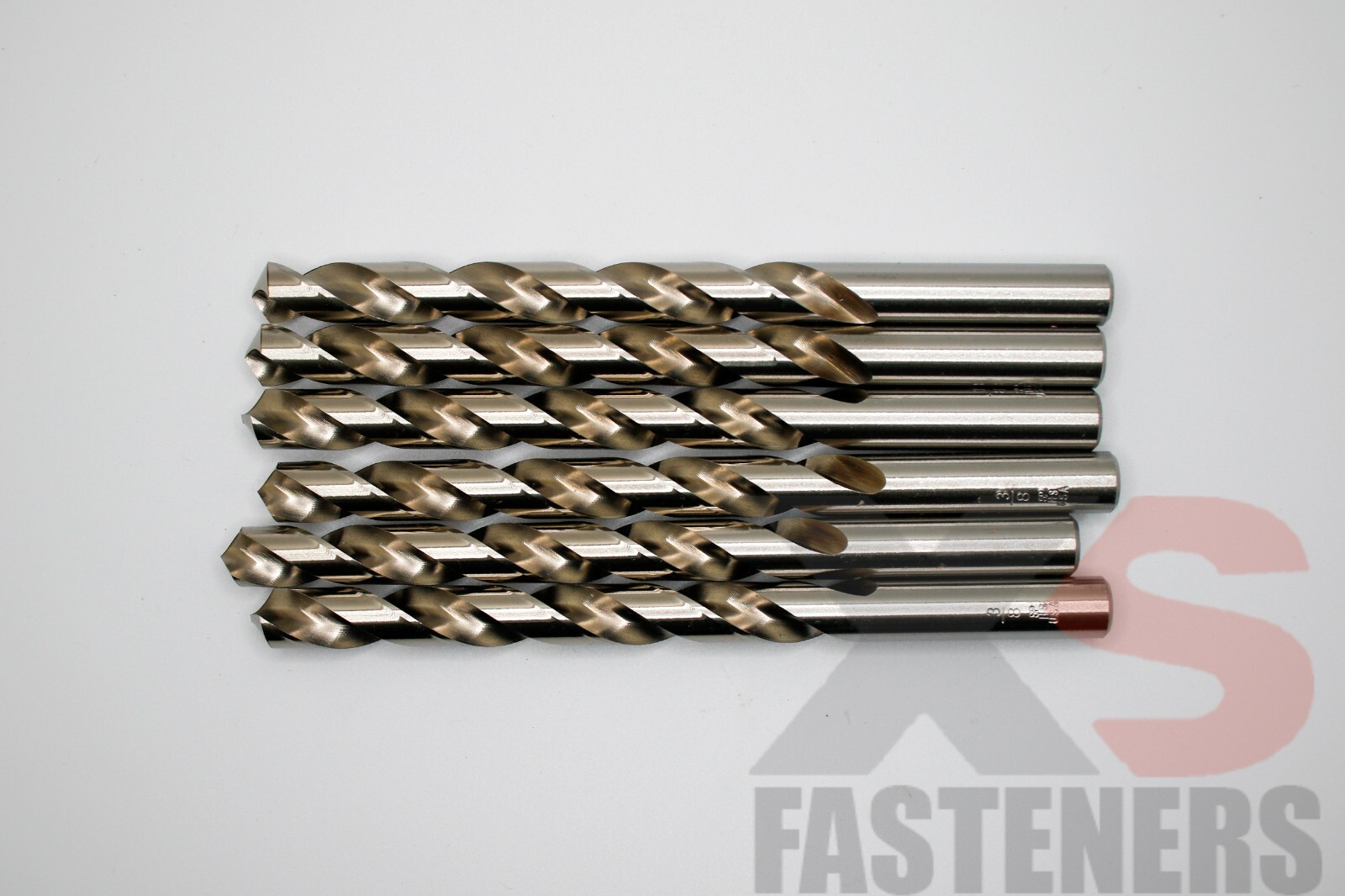 3/8″ Drill Bit Set HHS Twist Jobber Length 118° Point, Bright Finish USA, QTY 24