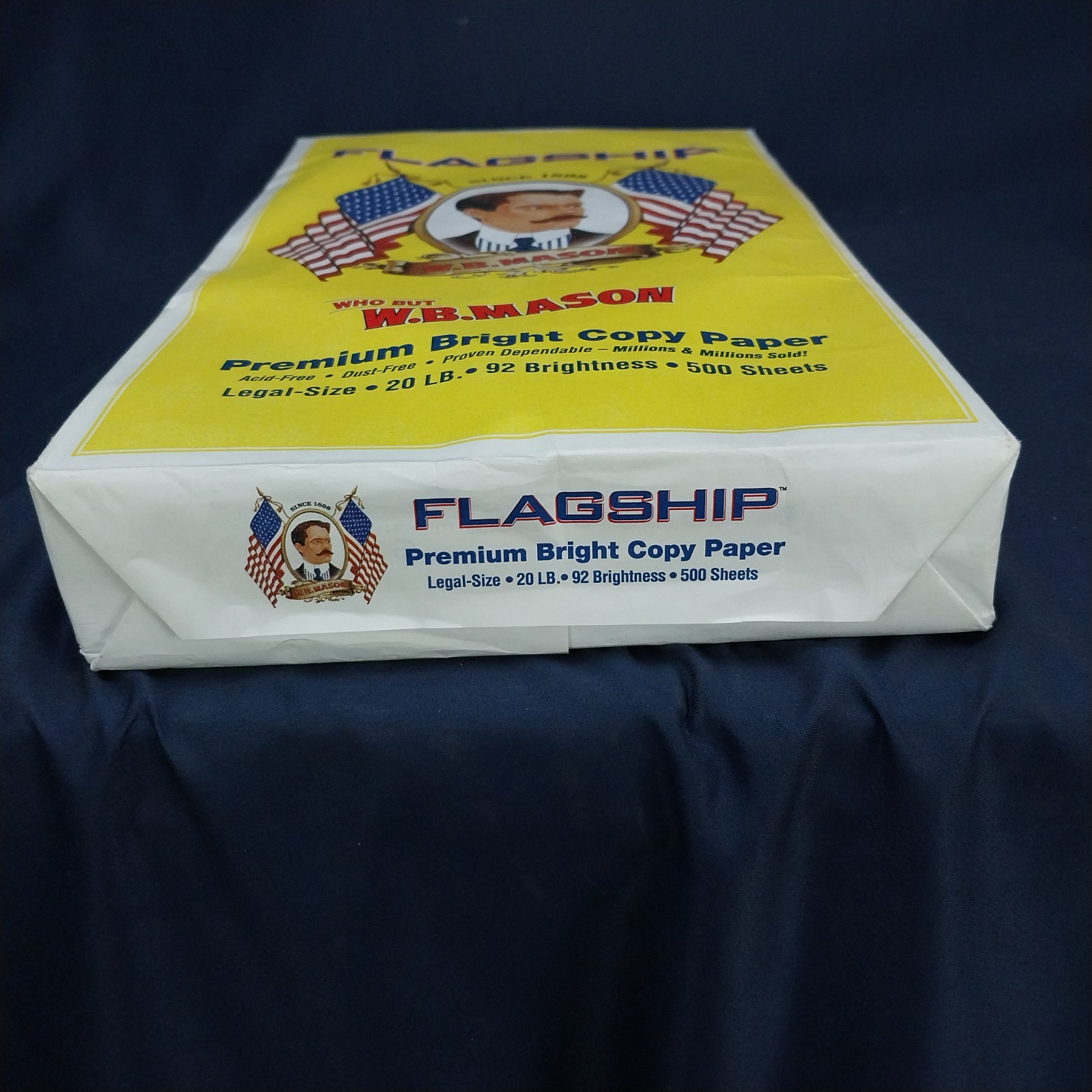 Flagship 8 1/2 x 14 Copy Paper WB MASON 500 Sheets per pack 92 bright 20#