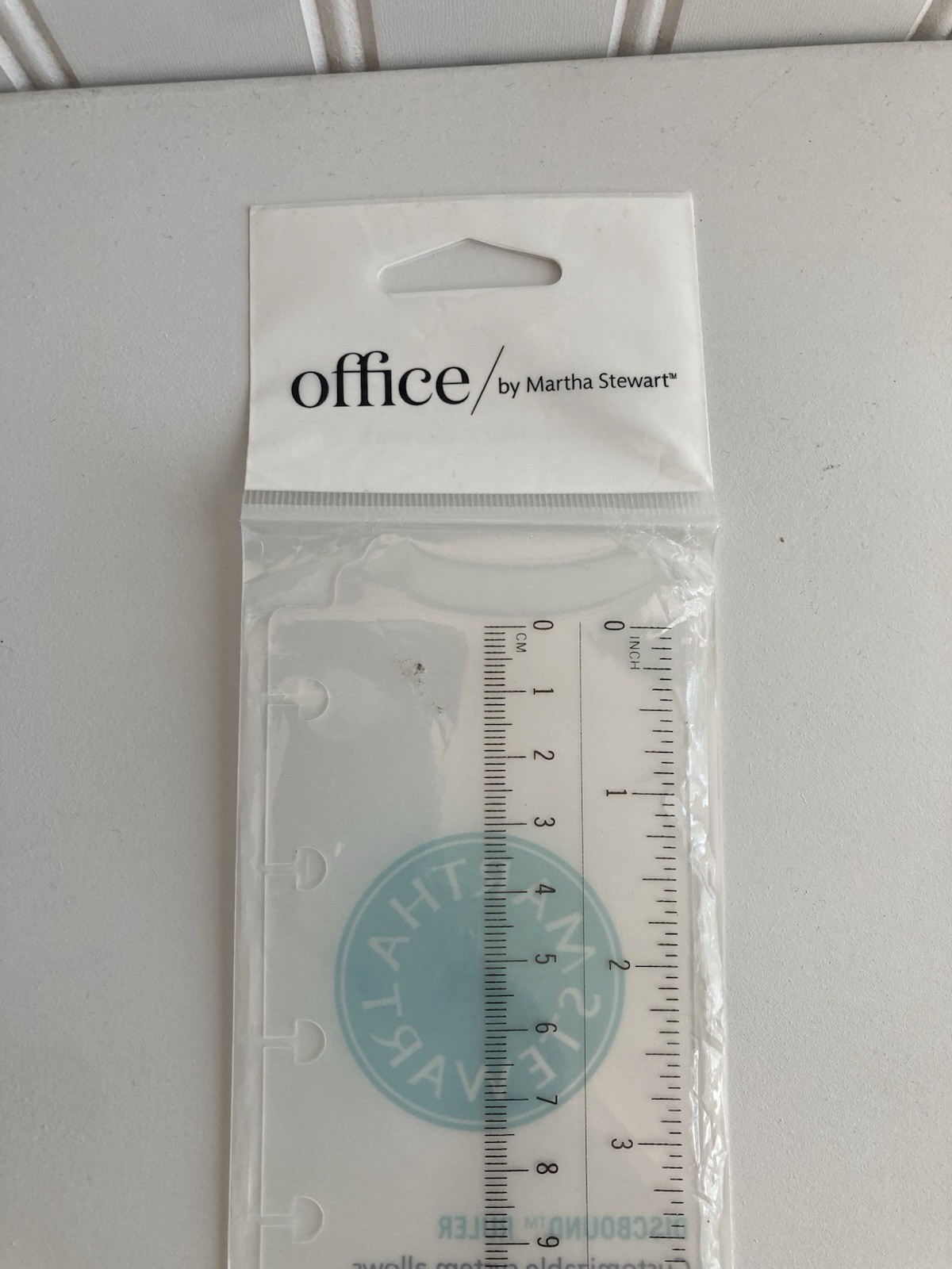 Martha Stewart Office Discbound Ruler Clear 11 3/8 in x 2 3/8″ in NEW