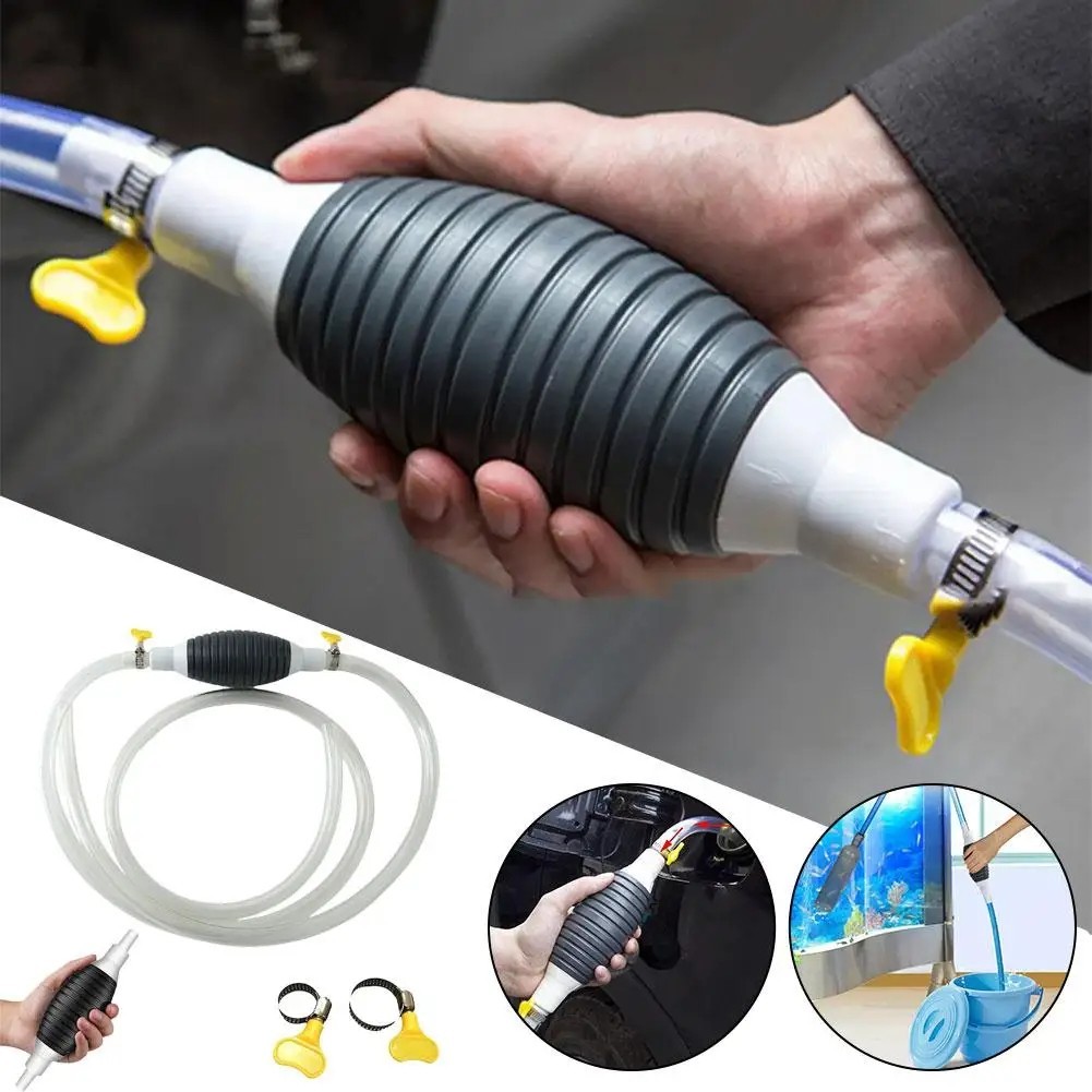 Siphon Hand Pump Portable Manual Car Fuel Transfer Pump for Gas Gasoline Petrol