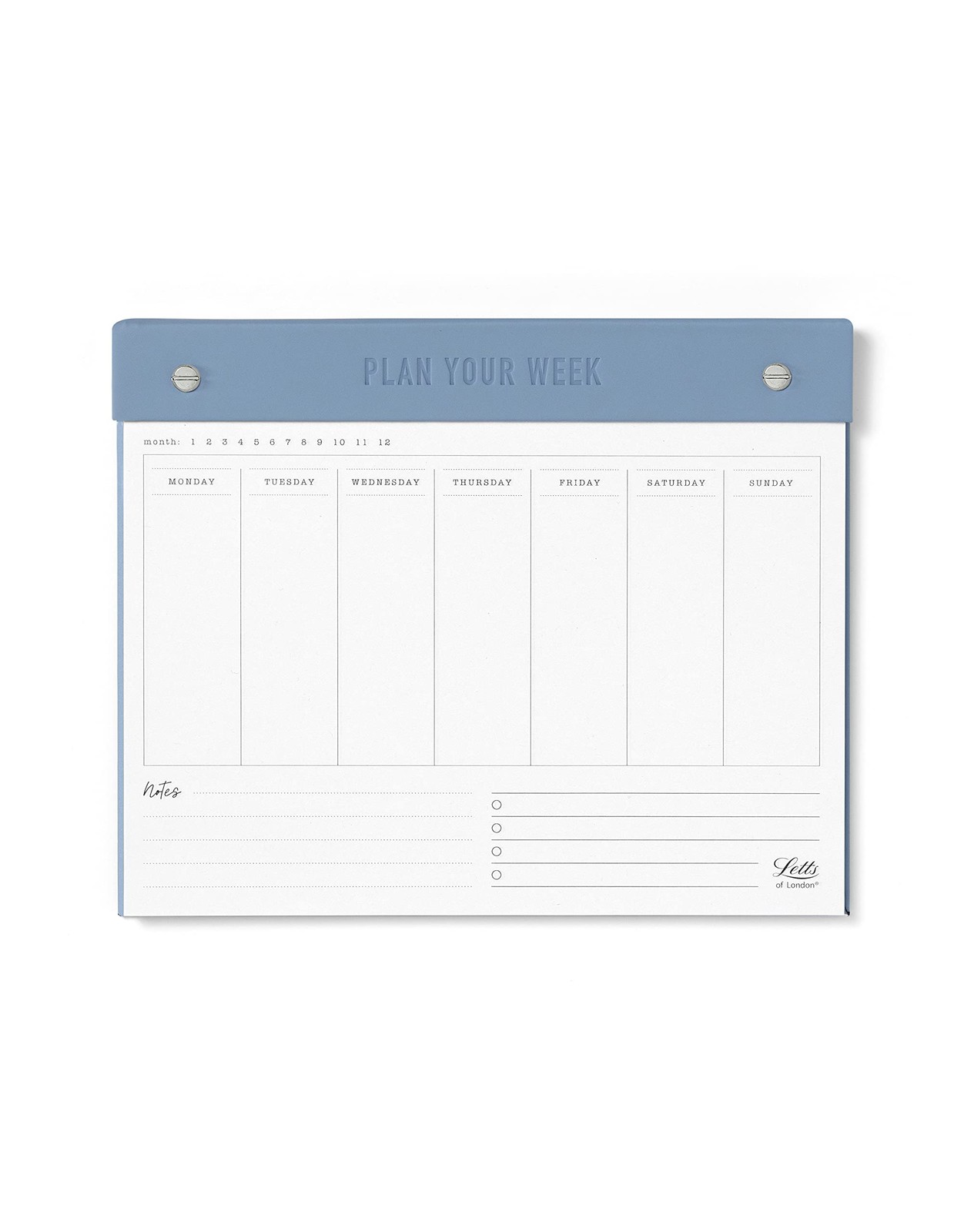 Letts Conscious Undated Weekly Notepad – ocean