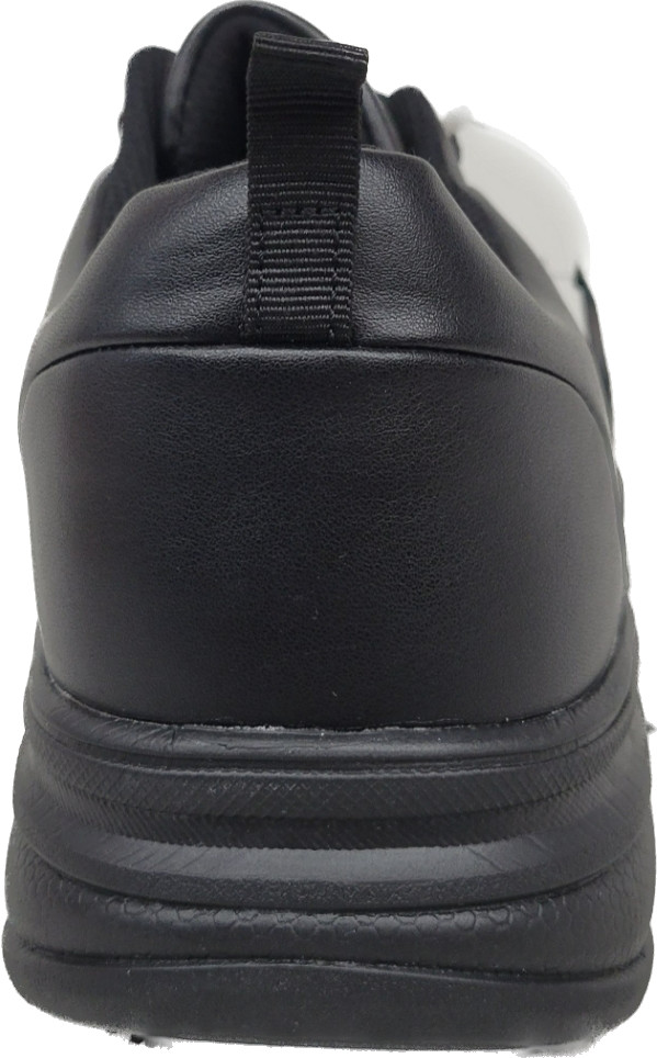 Work Slip Resistant Shoes Men Black Lace Up All Day Comfort Cushion MayTall 7201