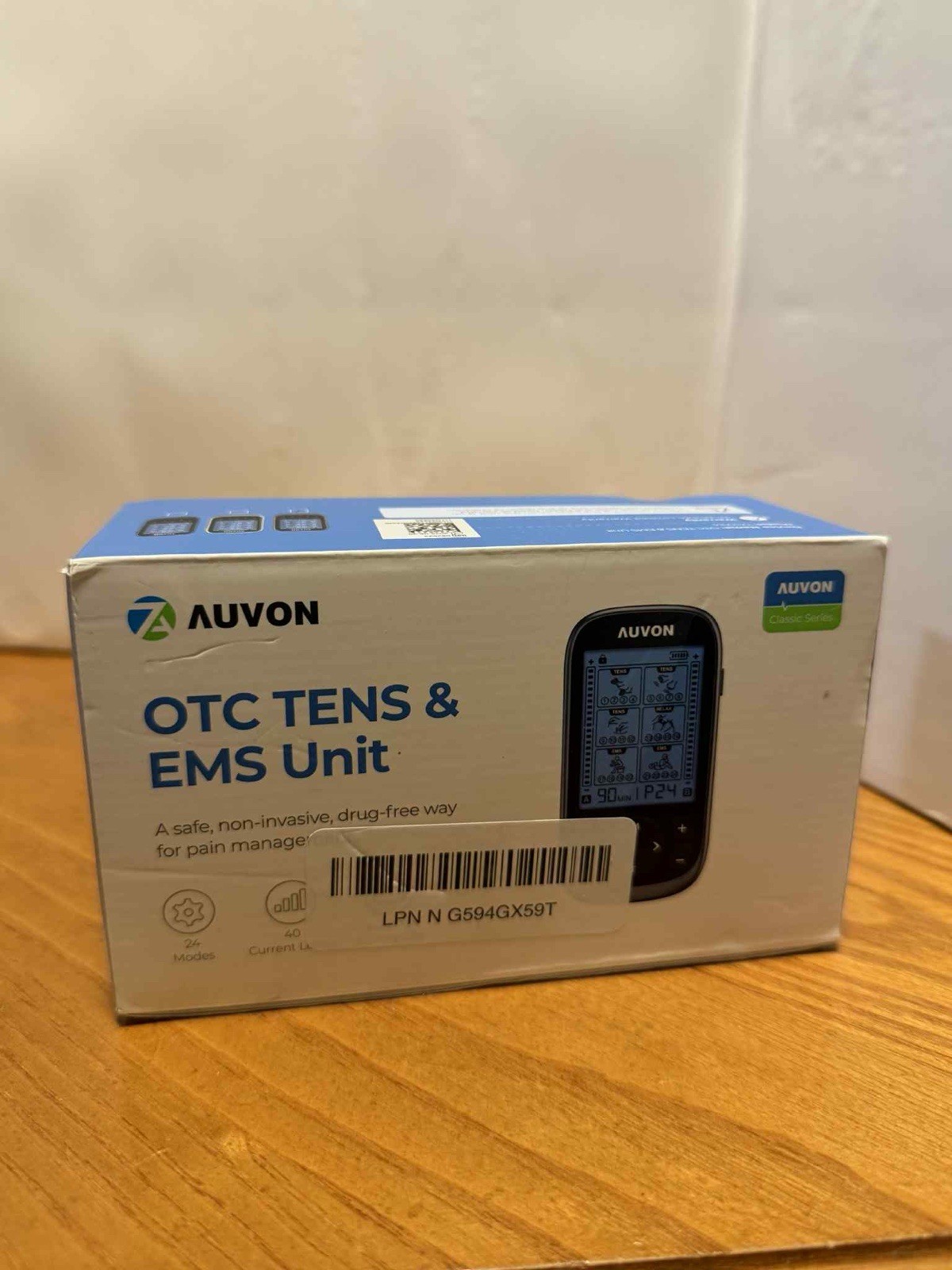AUVON TENS & EMS Unit TA2224 | 24 Modes, Rechargeable, Dual Channel