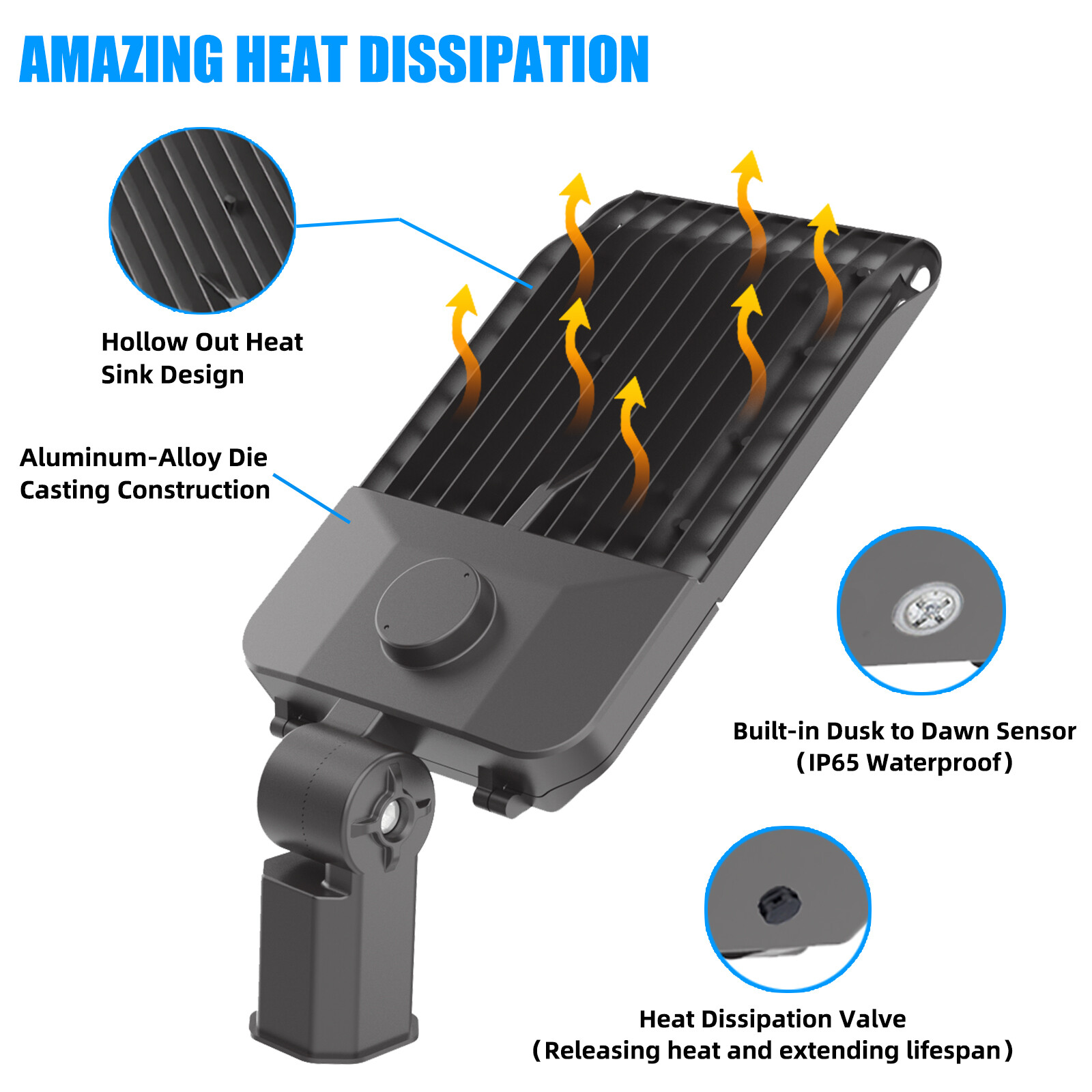 LED Stadium Flood Light Outdoor 600W Equivalent LED Arena Backyard Lights 5500K