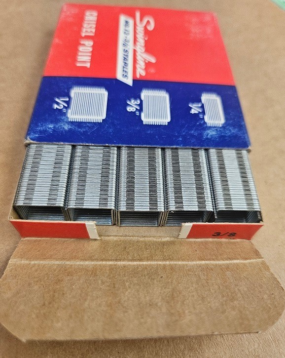 Swingline #13- 3/8 & 1/2″ Chisel Point HD STAPLES- (2) 1,000pc per PACK LOT”