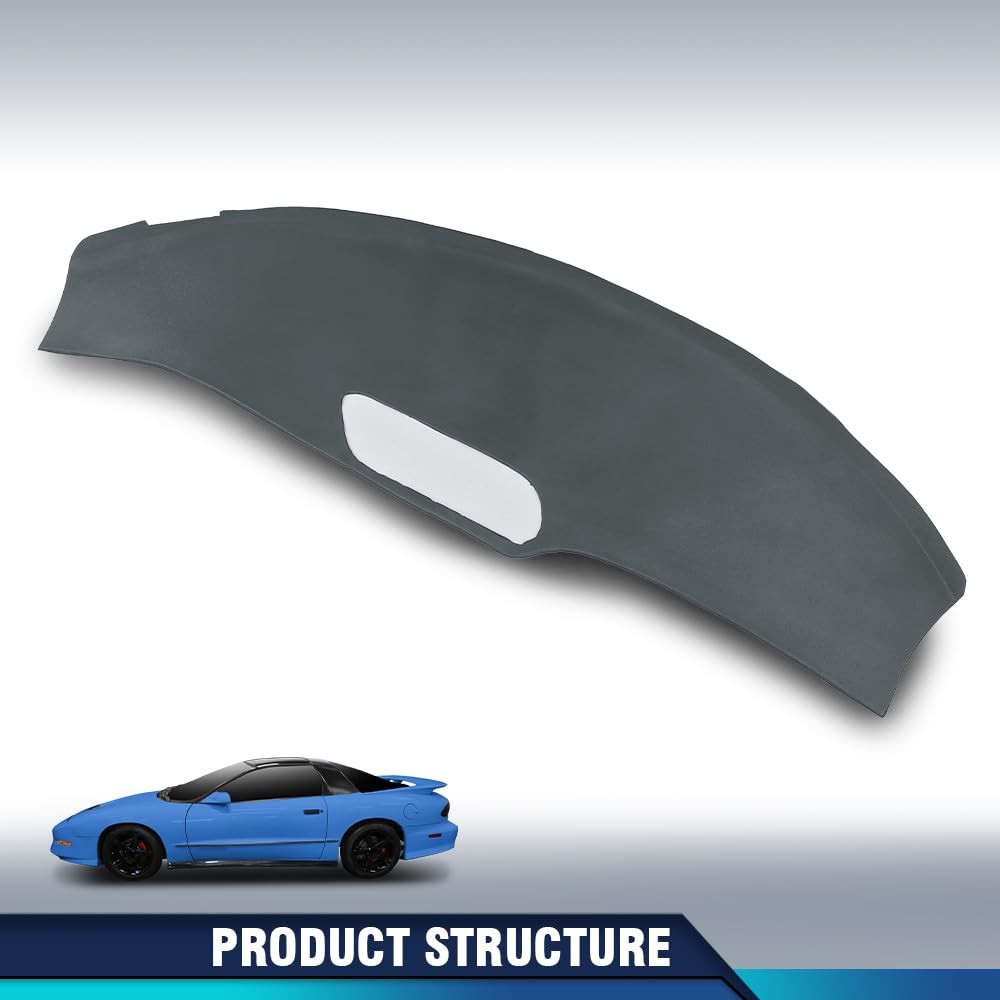 TPE Dash Cover for Firebird 1993-1996 Dark Gray Instrument Panel