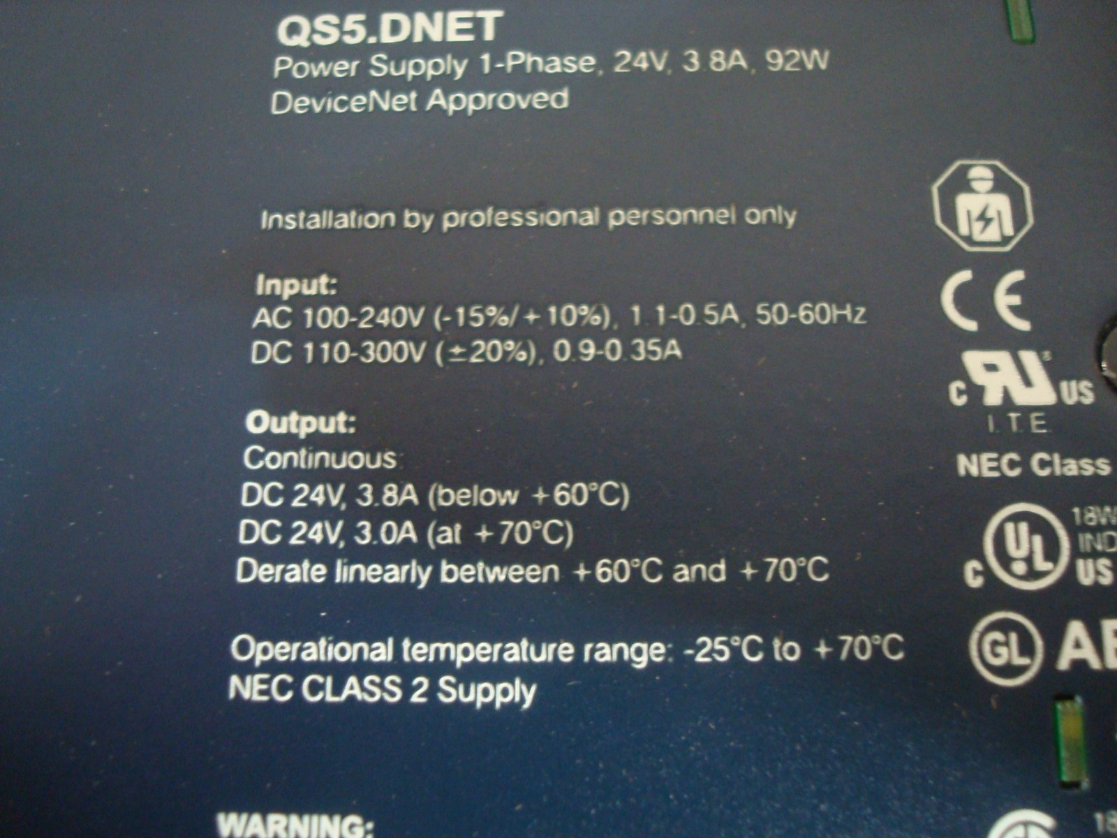 Puls Dimension Qs5.Dnet Din-Rail Power Supply 100-240V