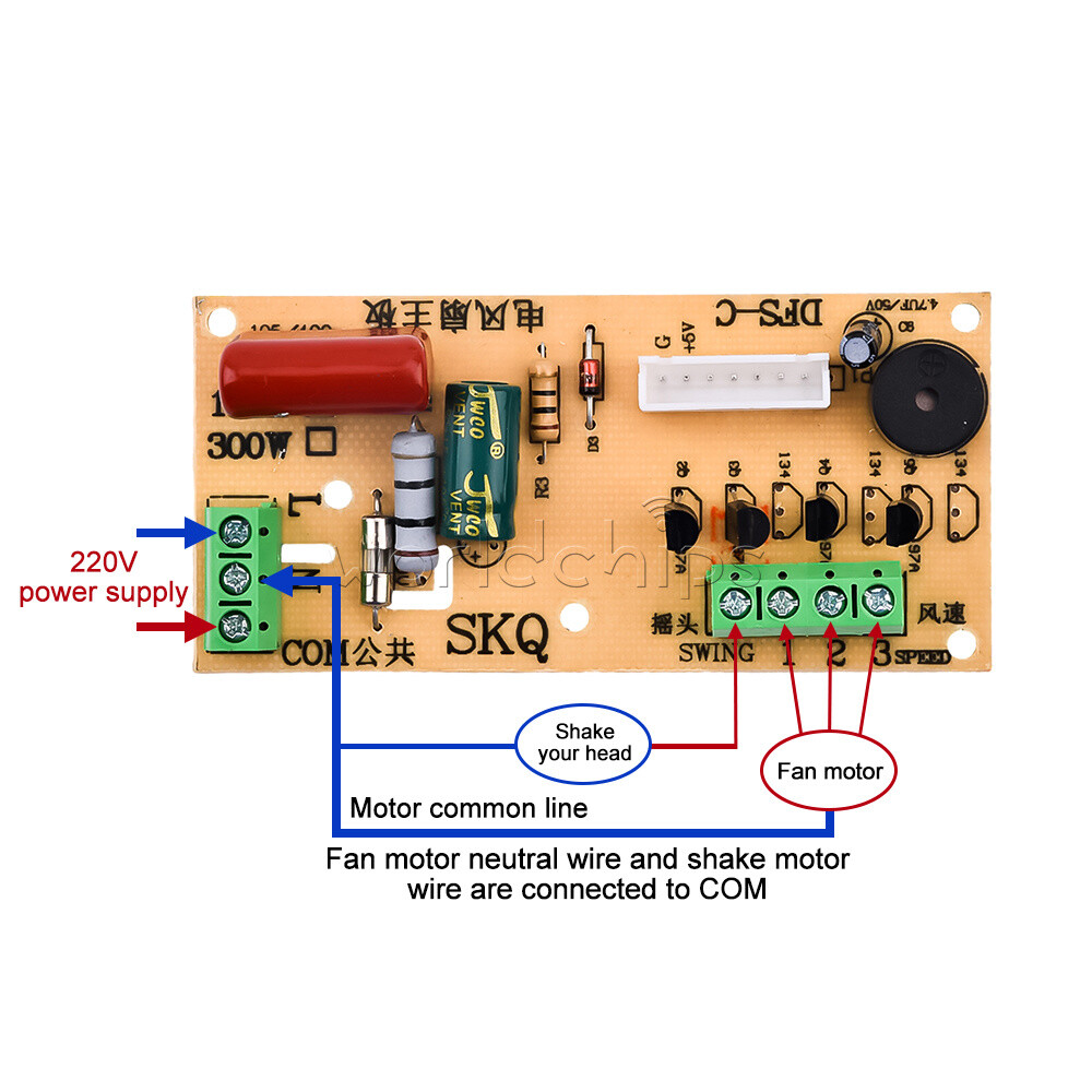 Universal Maintenance Board Remote Control Circuit Board for Electric Fan Repair
