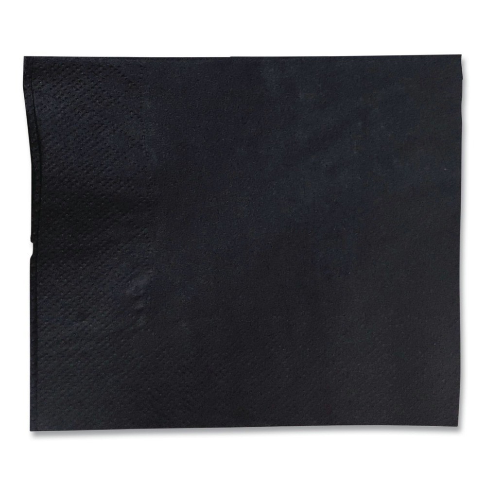 GEN 1401 9 in. x 4.5 in. 1-Ply Cocktail Napkins – Black (4000/Carton) New